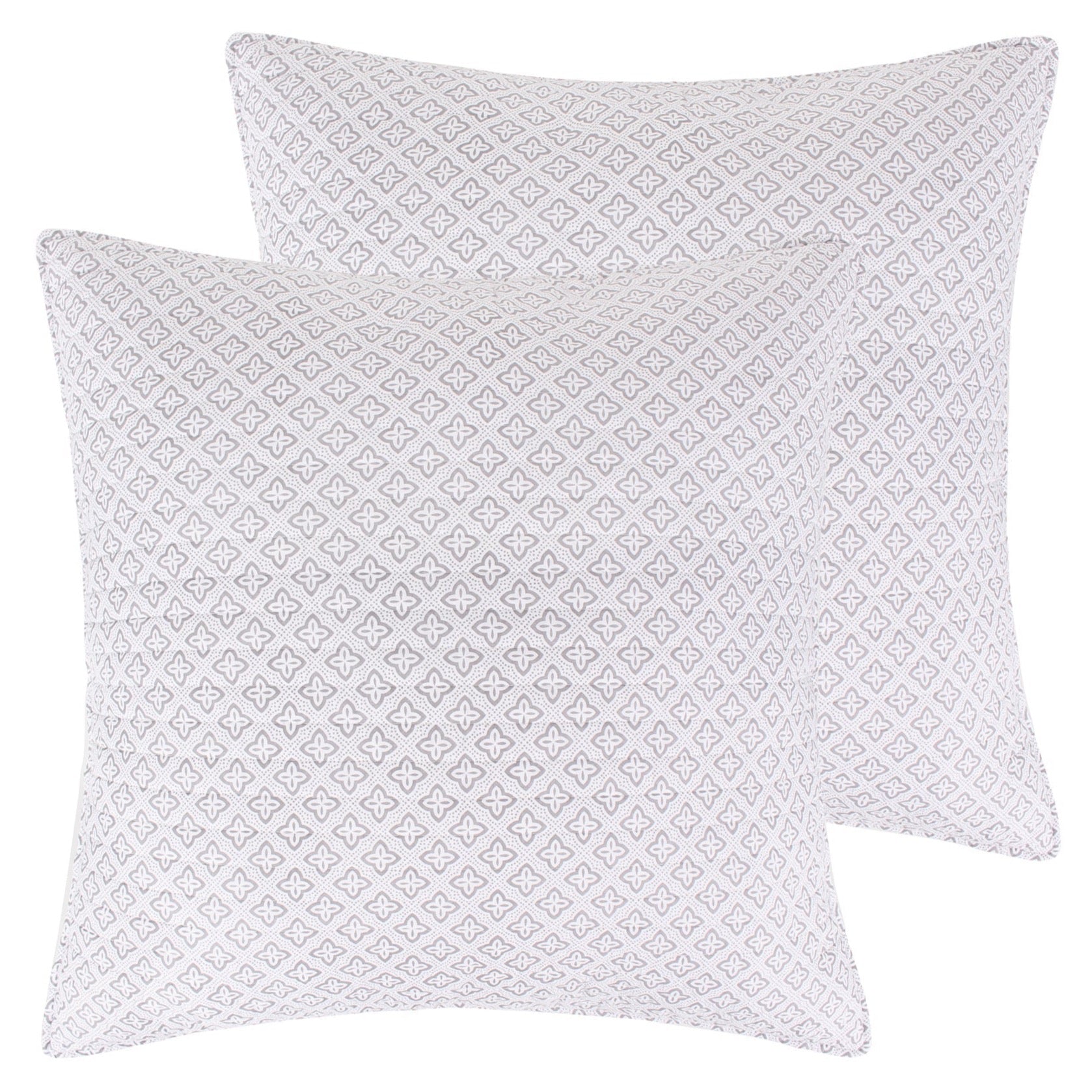 Levtex Home Wexford Grey Euro Sham Set of 2 Euro Shams