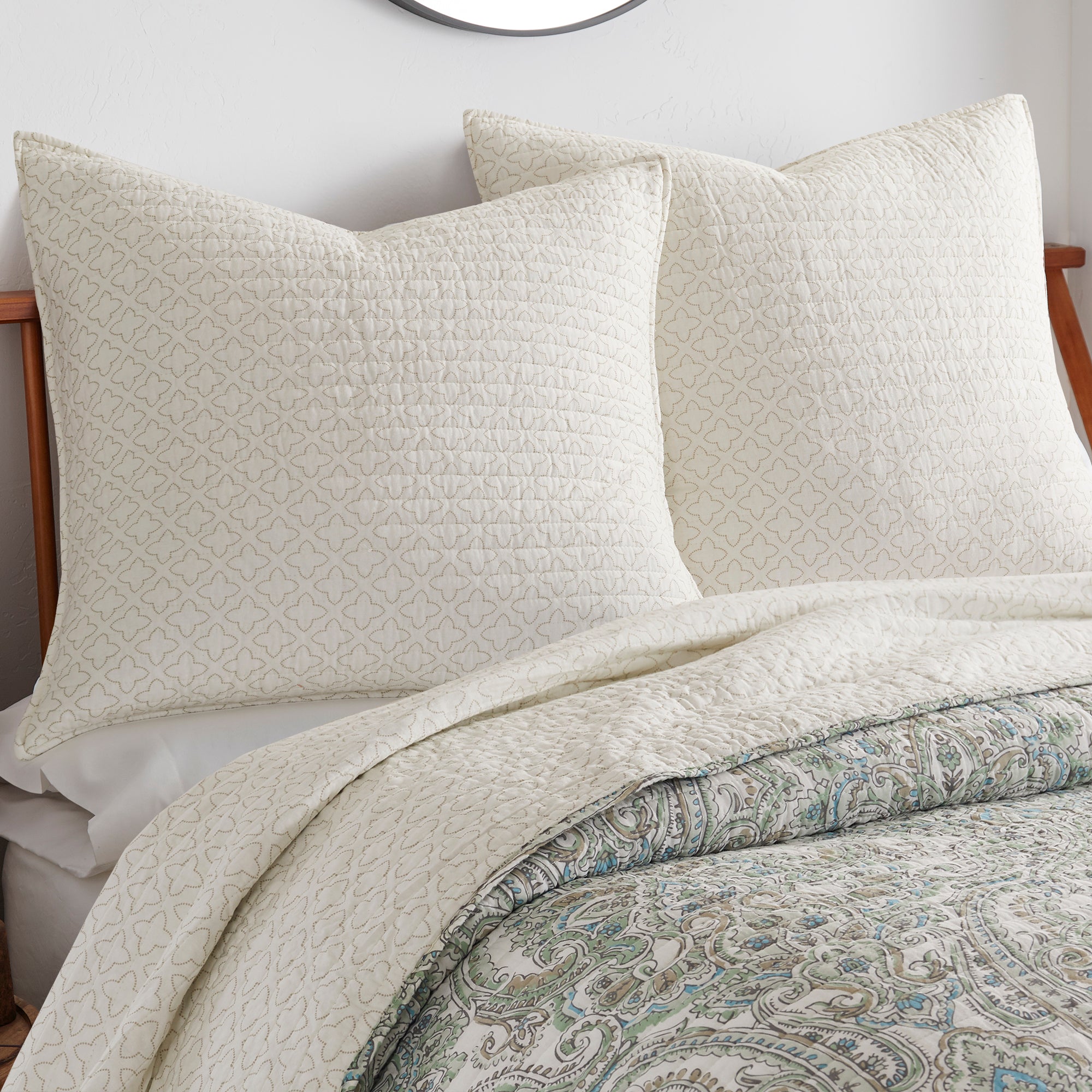 Levtex Home Assisi Mint Euro Sham 2pk Euro Shams