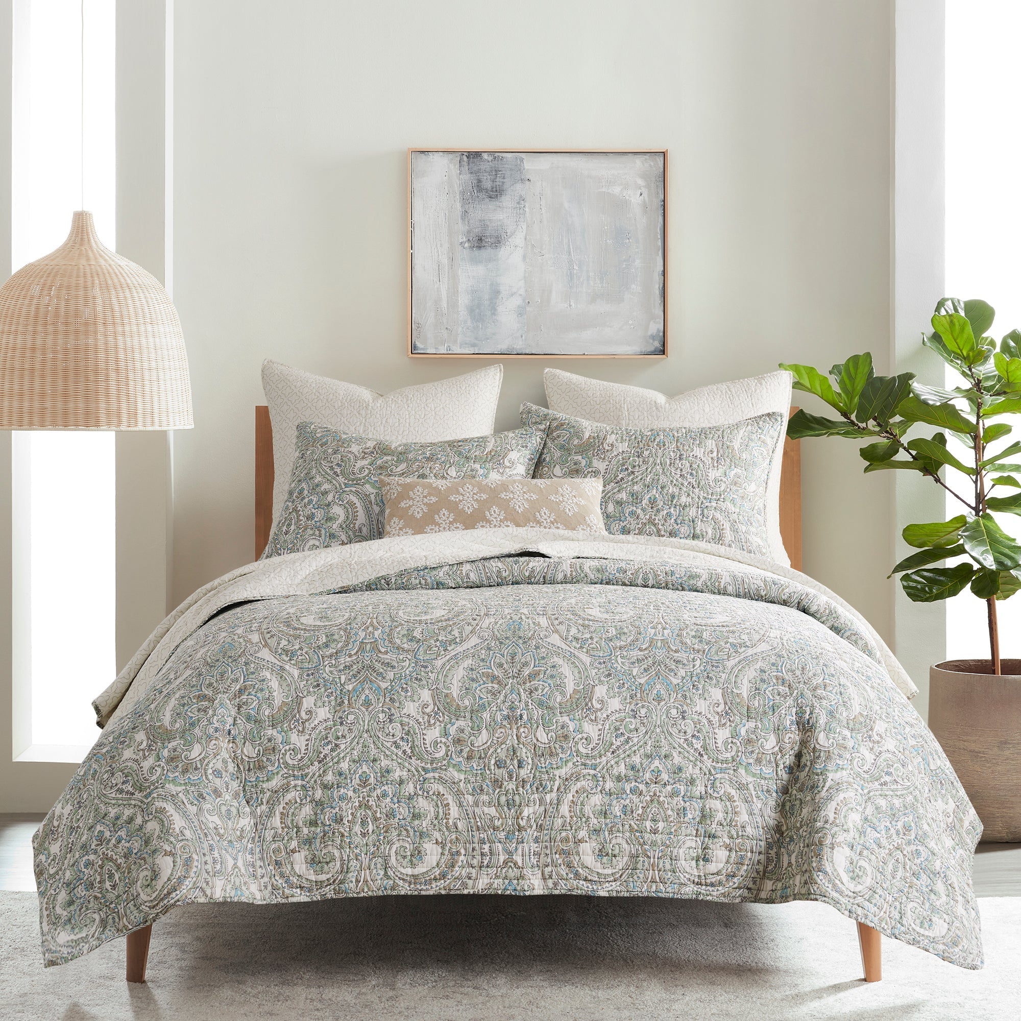 Levtex Home Assisi Mint Euro Sham 2pk Euro Shams