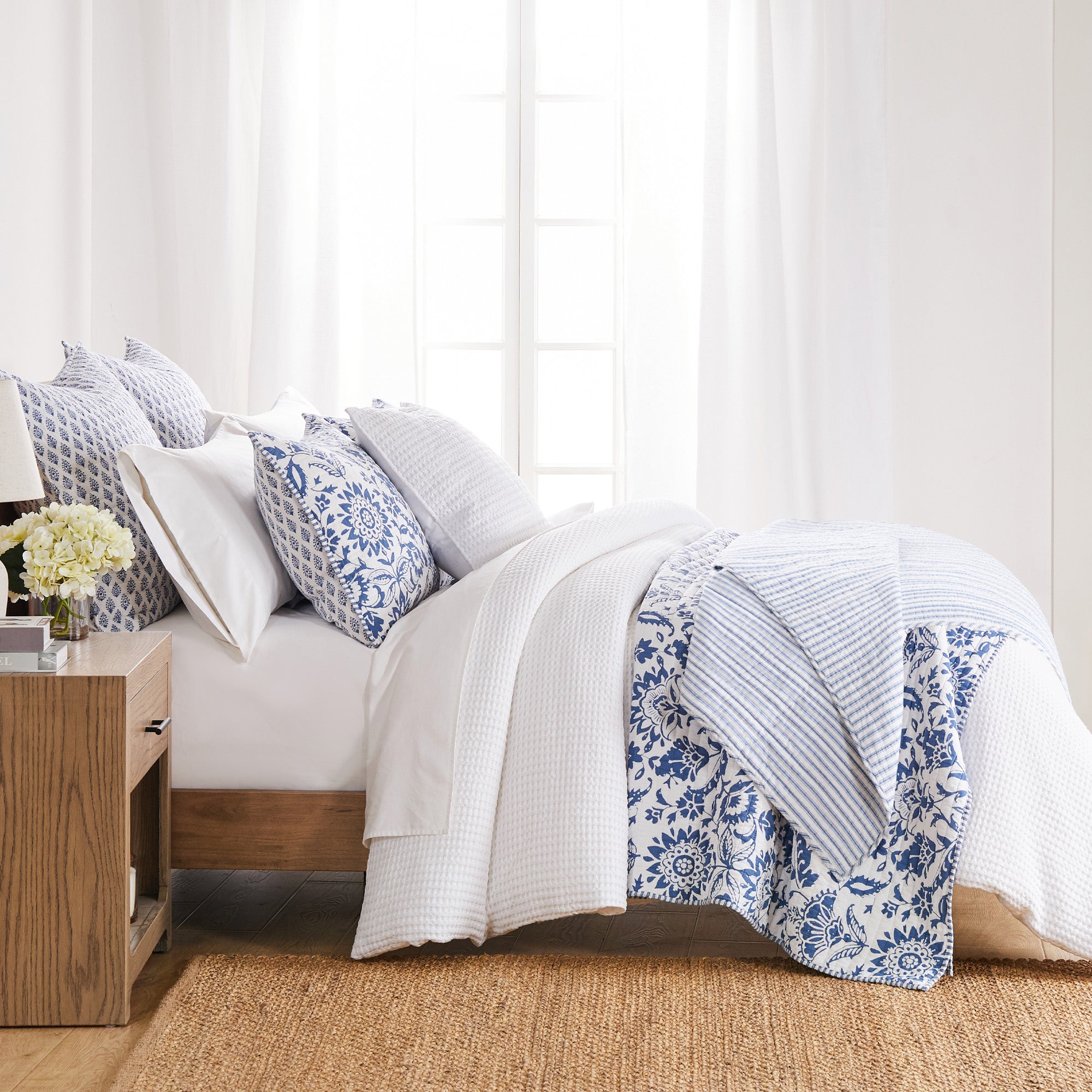 Levtex Home Clara Blue Quilt Set Quilts