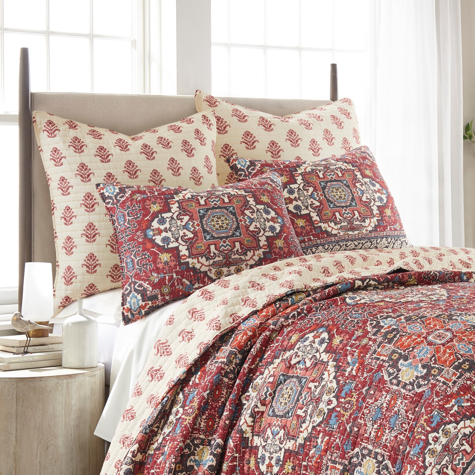 Levtex Home Khotan Red Quilt Set Quilts