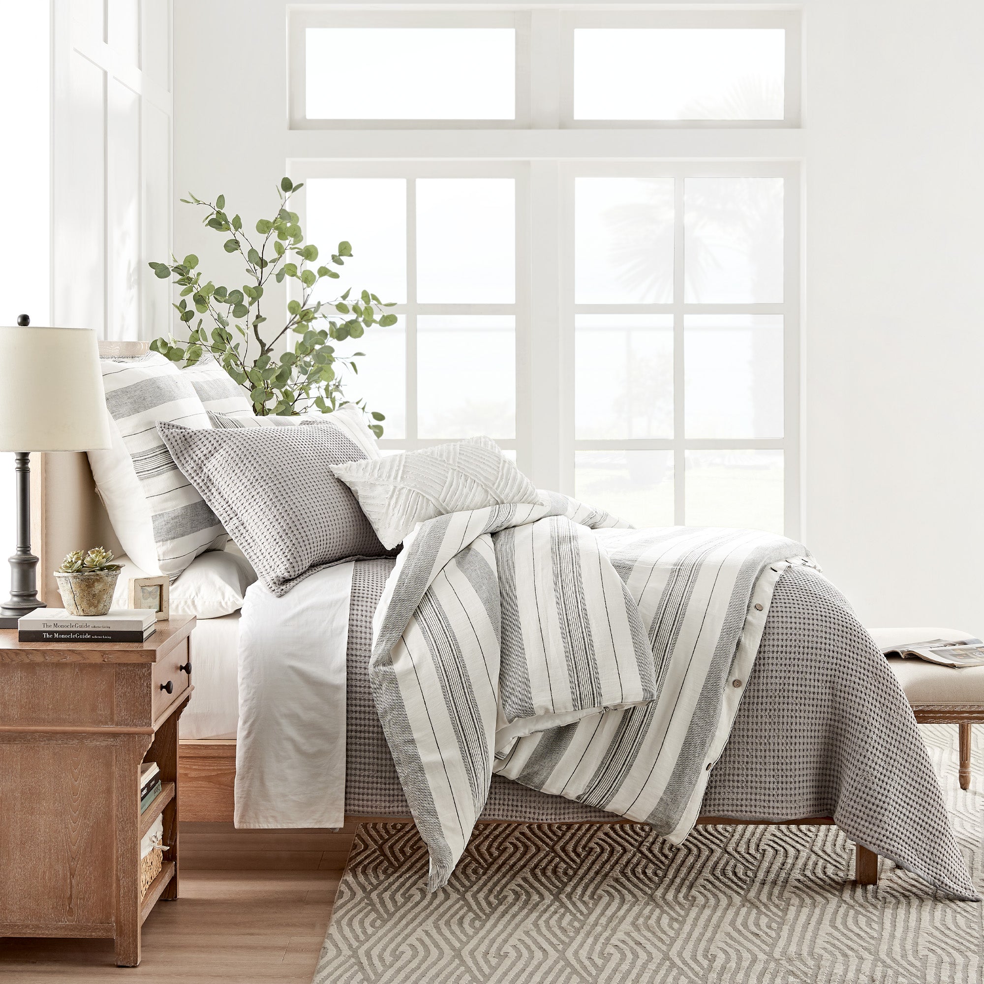 Levtex Home Monroe Linen Duvet Cover Set Duvets
