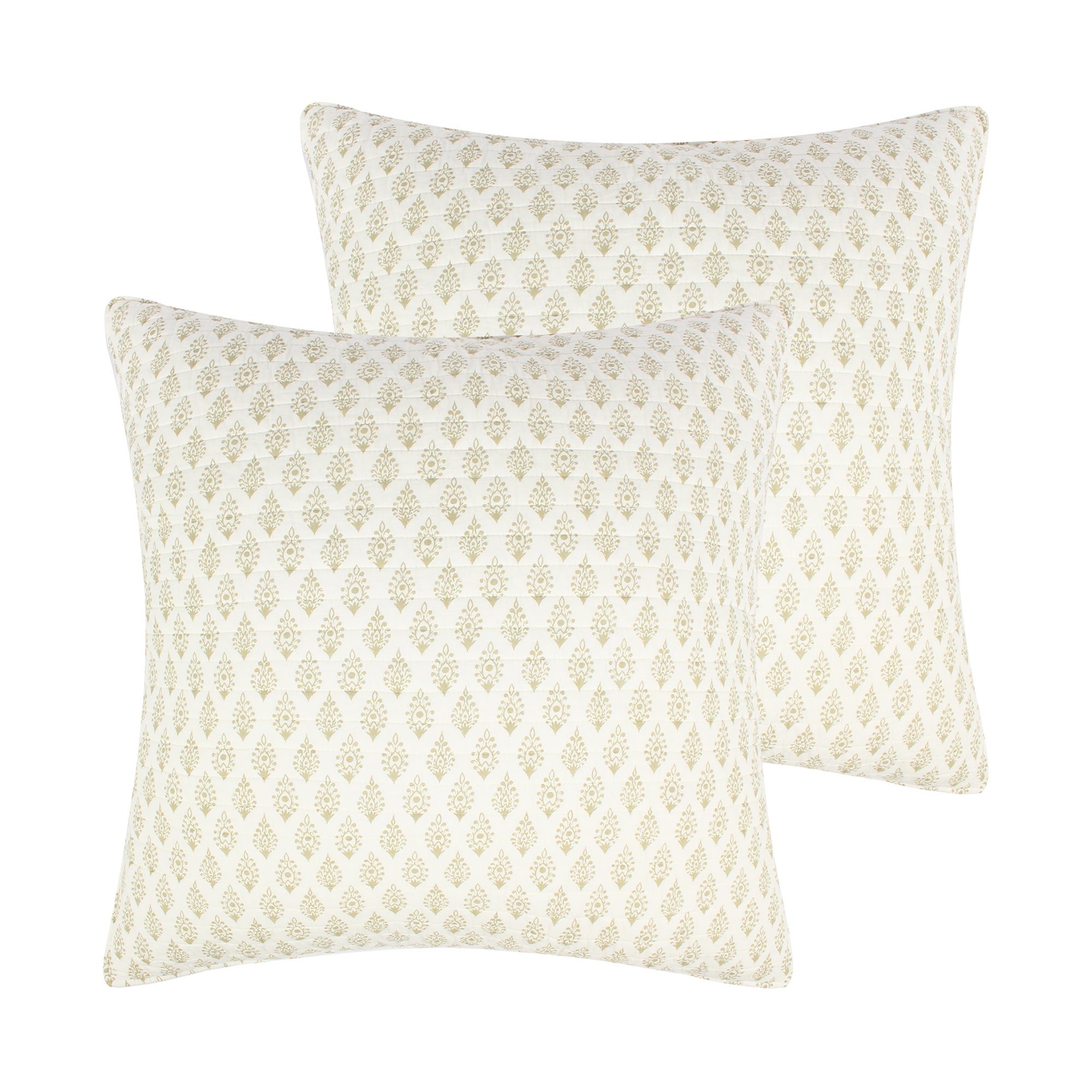 Levtex Home Emel Red Euro Sham Set of 2 Euro Shams