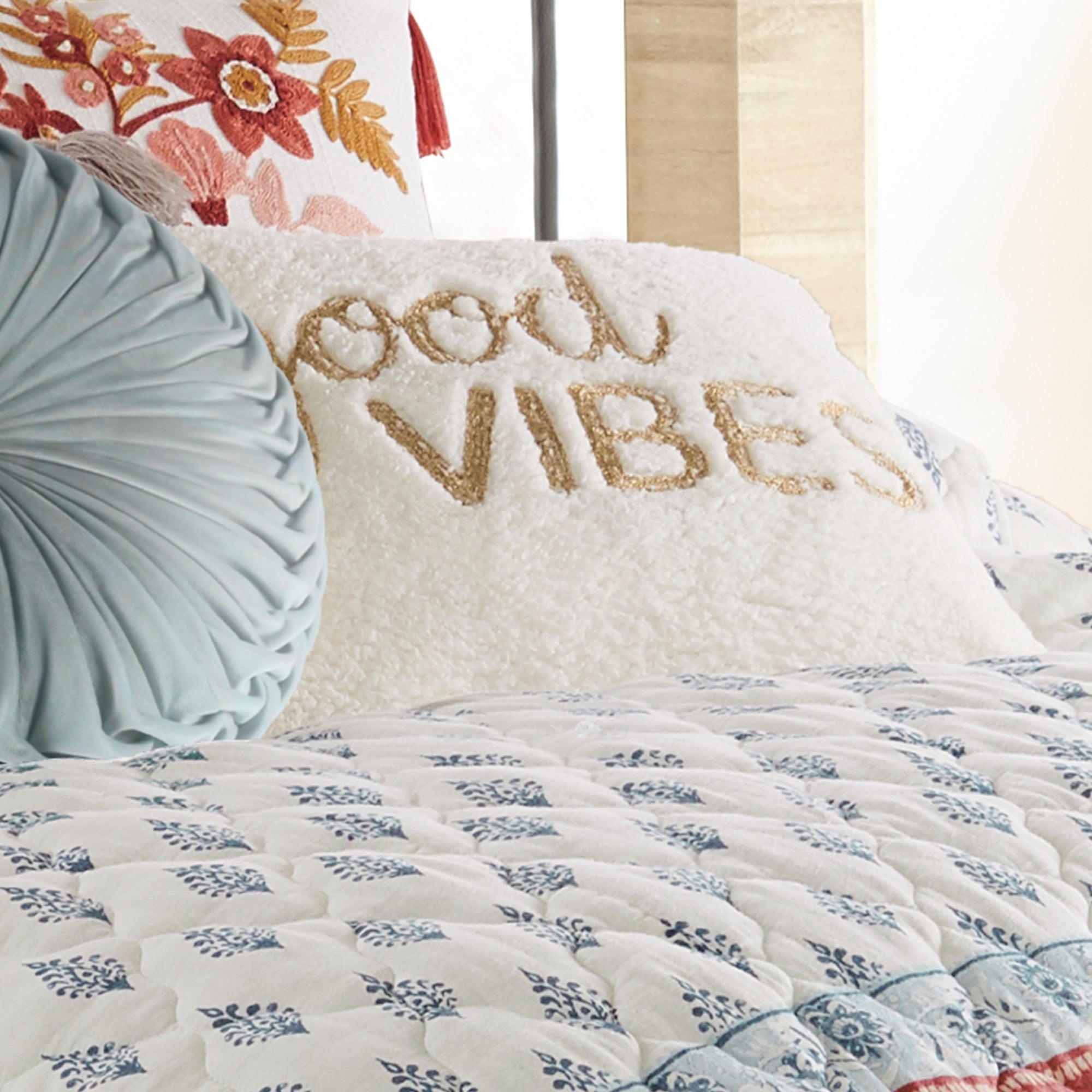 Levtex Home Tamiya Good Vibes Pillow Decorative Pillows