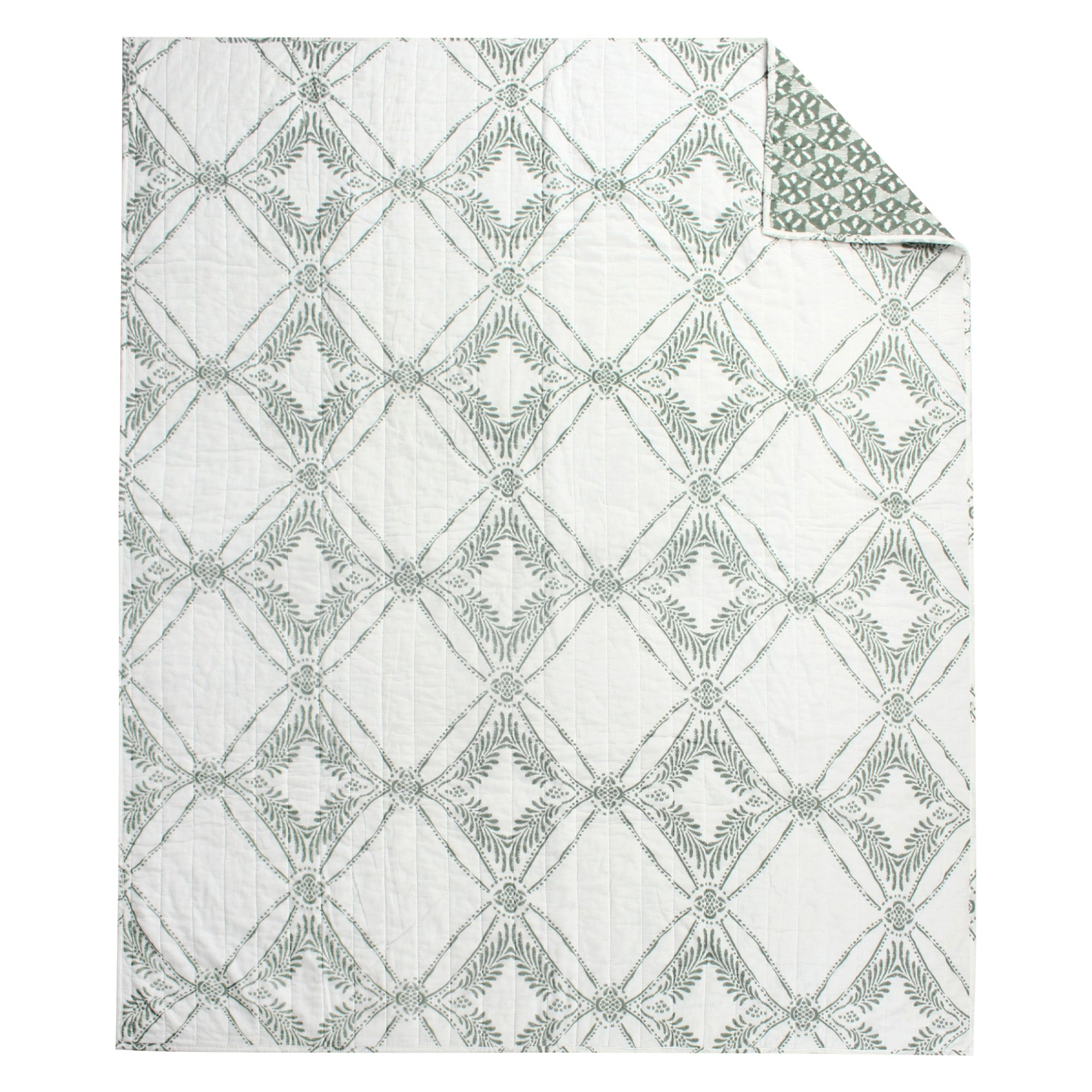 Levtex Home Kemala Sage Quilted Throw Throws