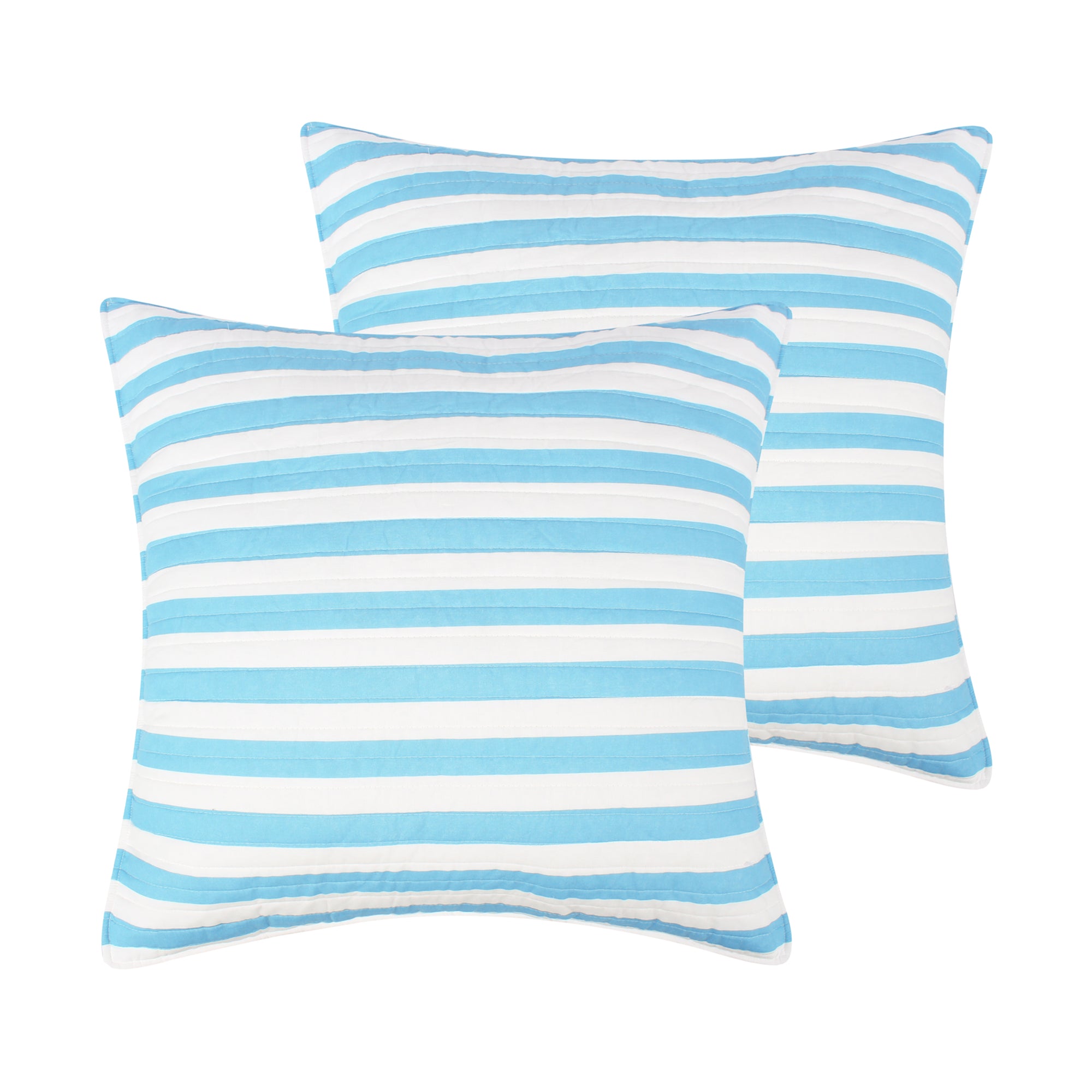Levtex Home Sol Stripe Patch Euro Sham Set of 2 Euro Shams