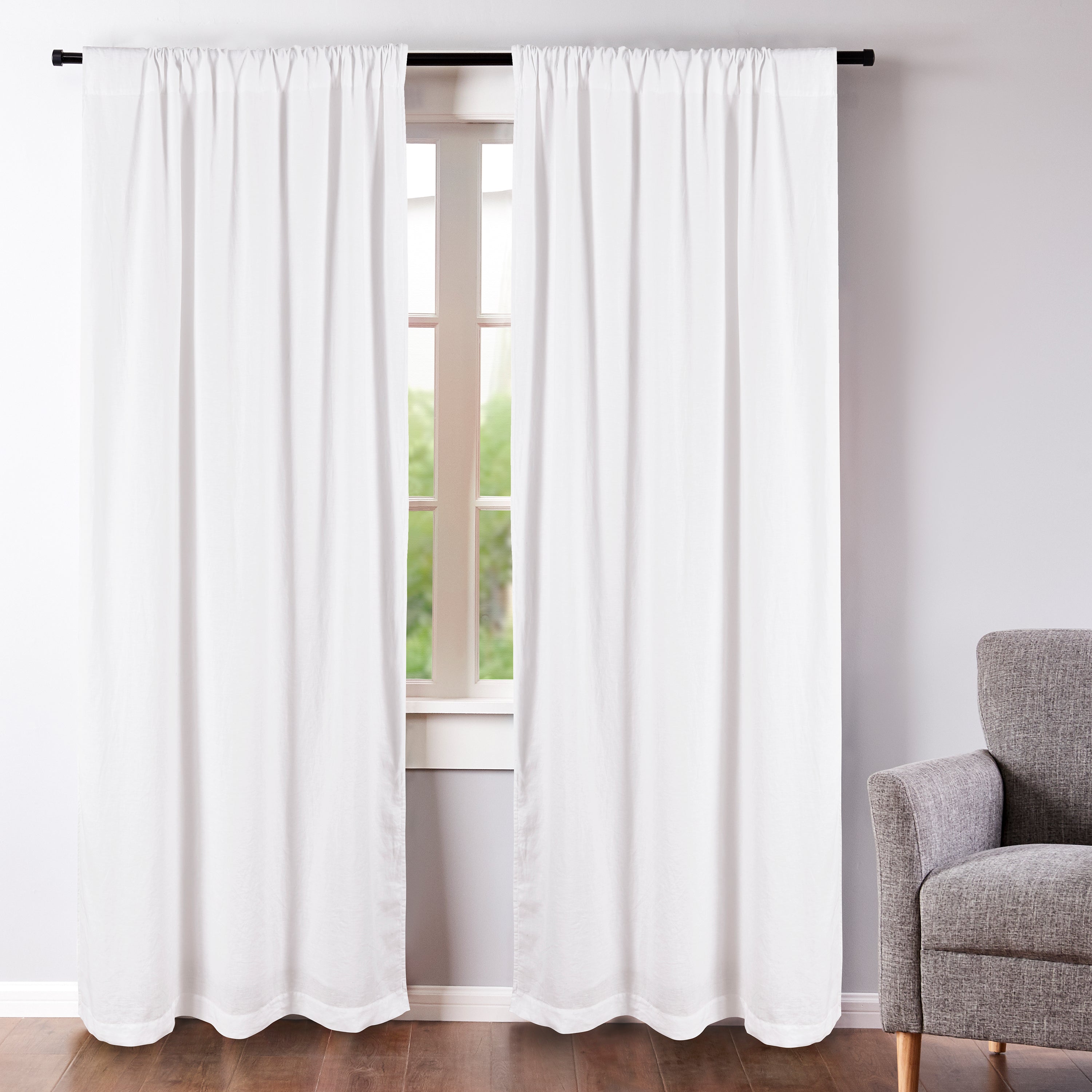 Levtex Home Washed Linen Drape Panel - Set of 2 Drapes