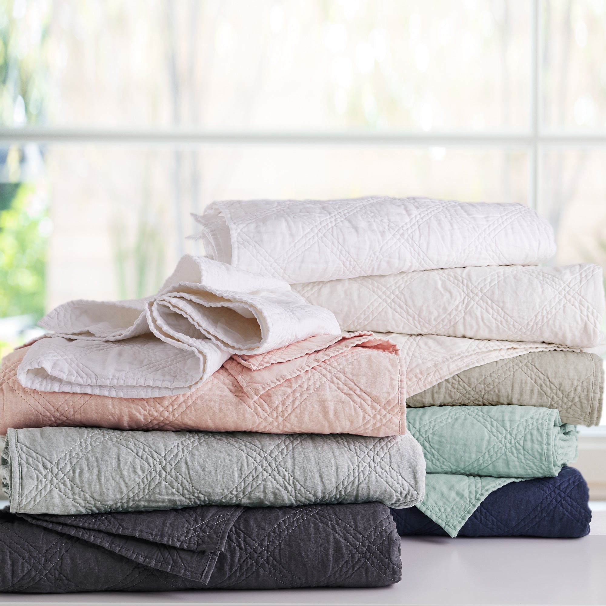 Levtex Home Washed Linen Quilt Quilts