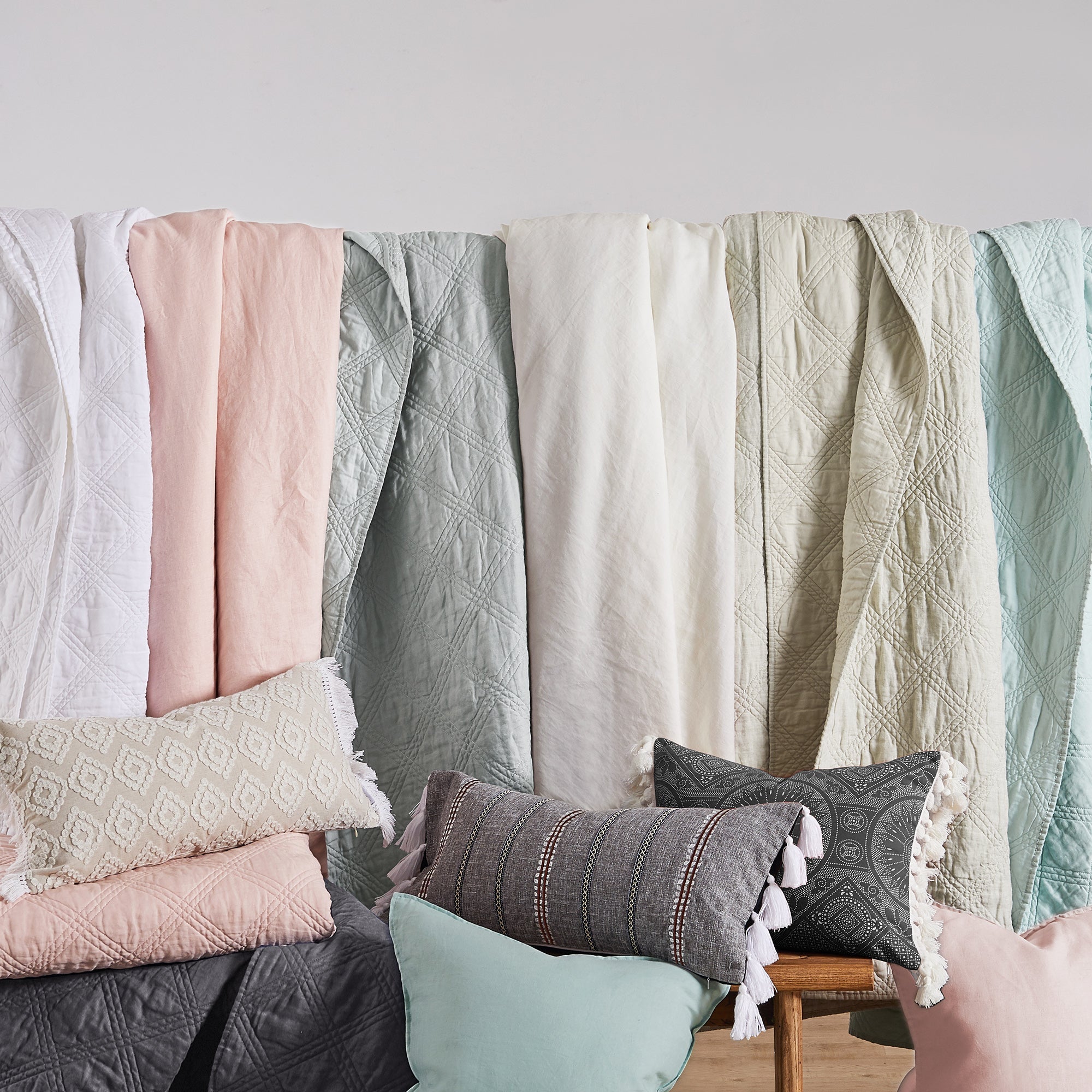 Levtex Home Washed Linen Quilt Quilts