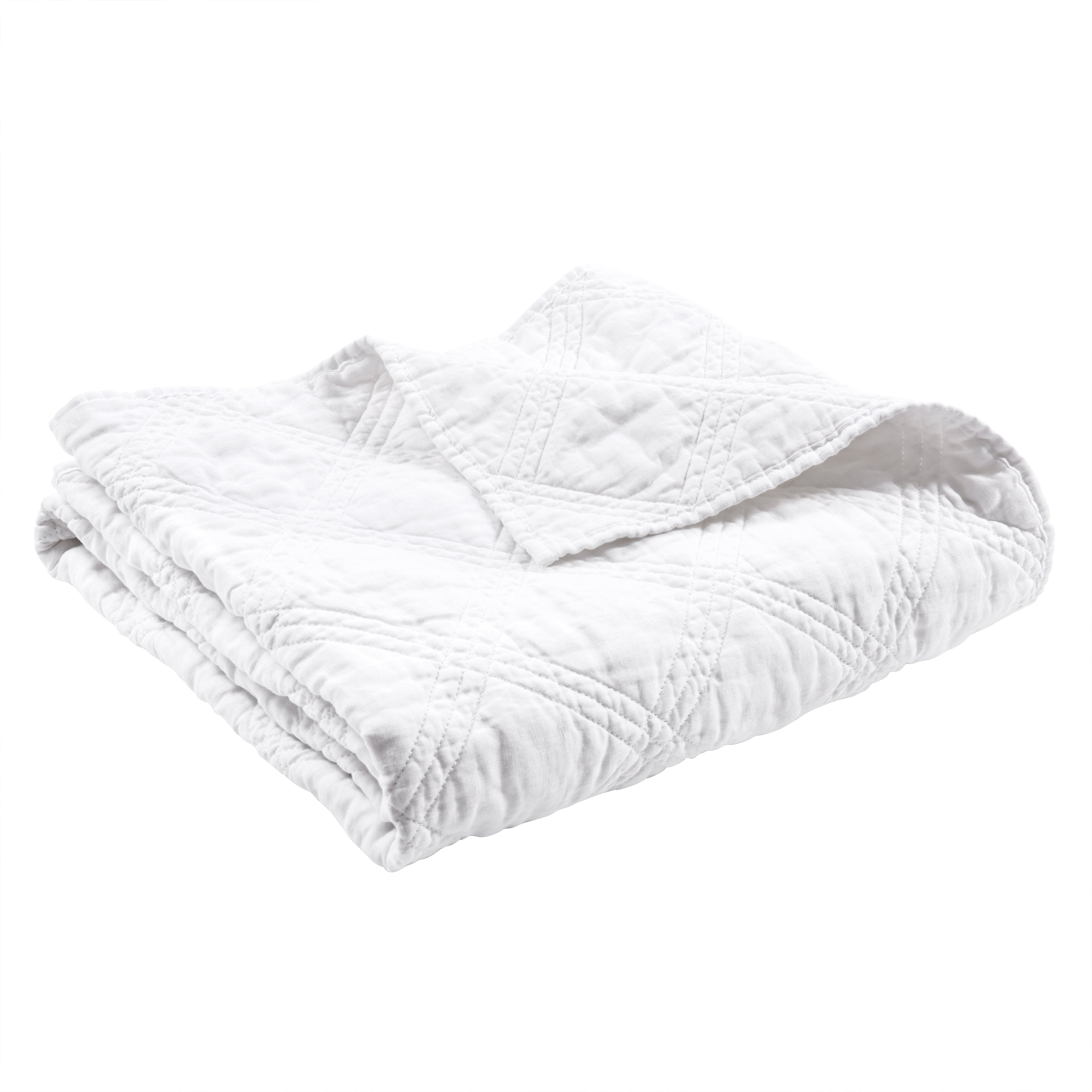 Levtex Home Washed Linen Quilted Throw Throws