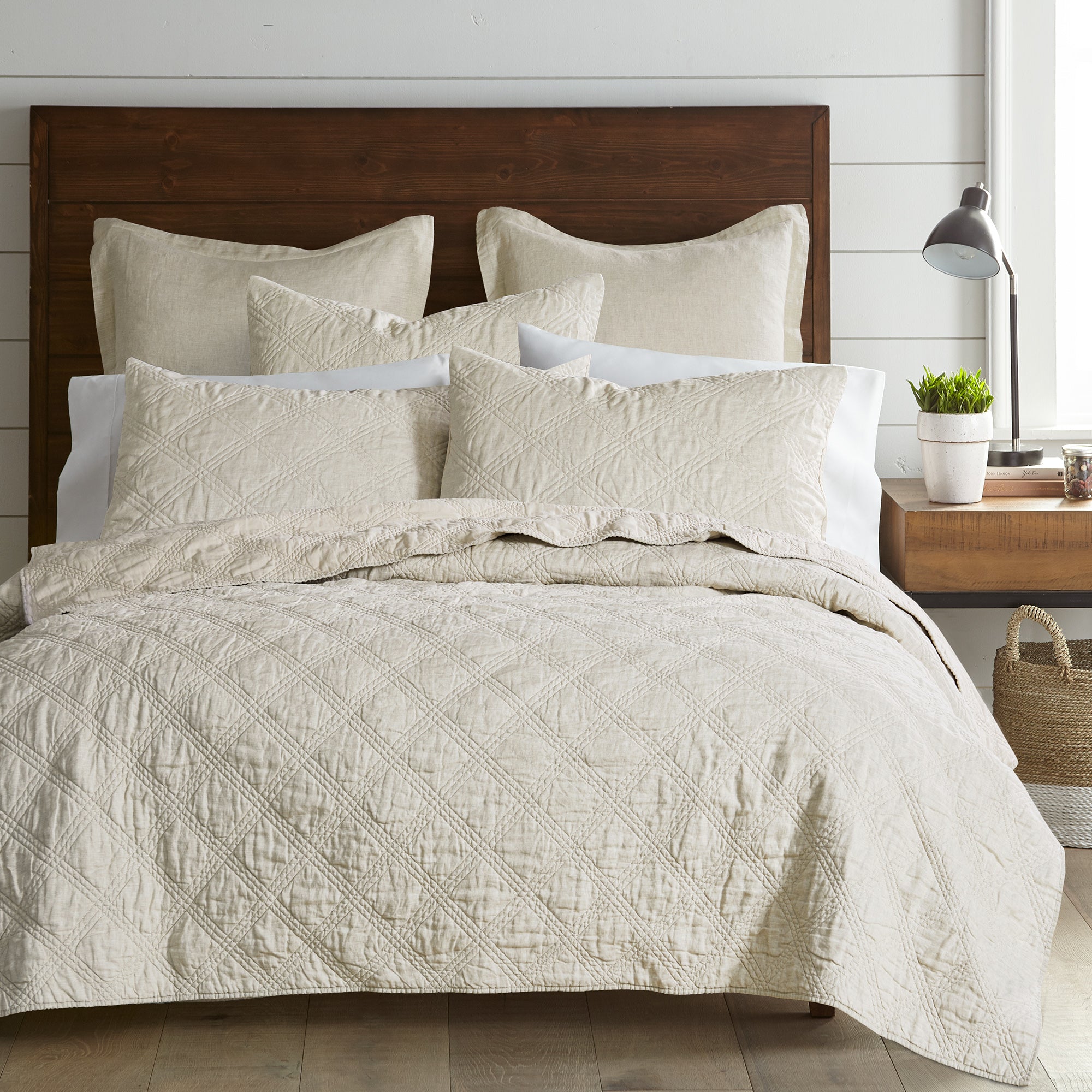 Levtex Home Washed Linen Quilt Quilts