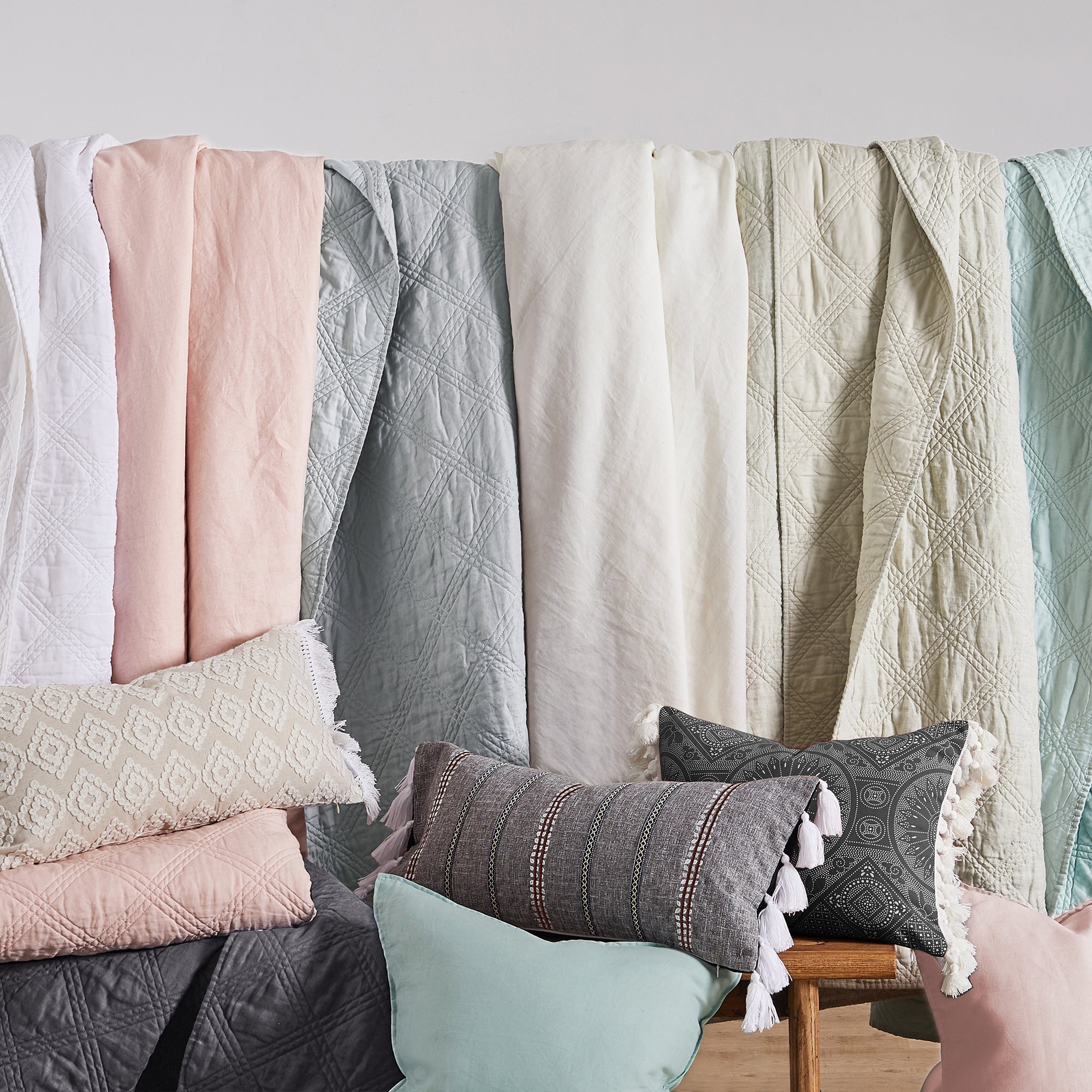 Levtex Home Washed Linen Quilt Quilts
