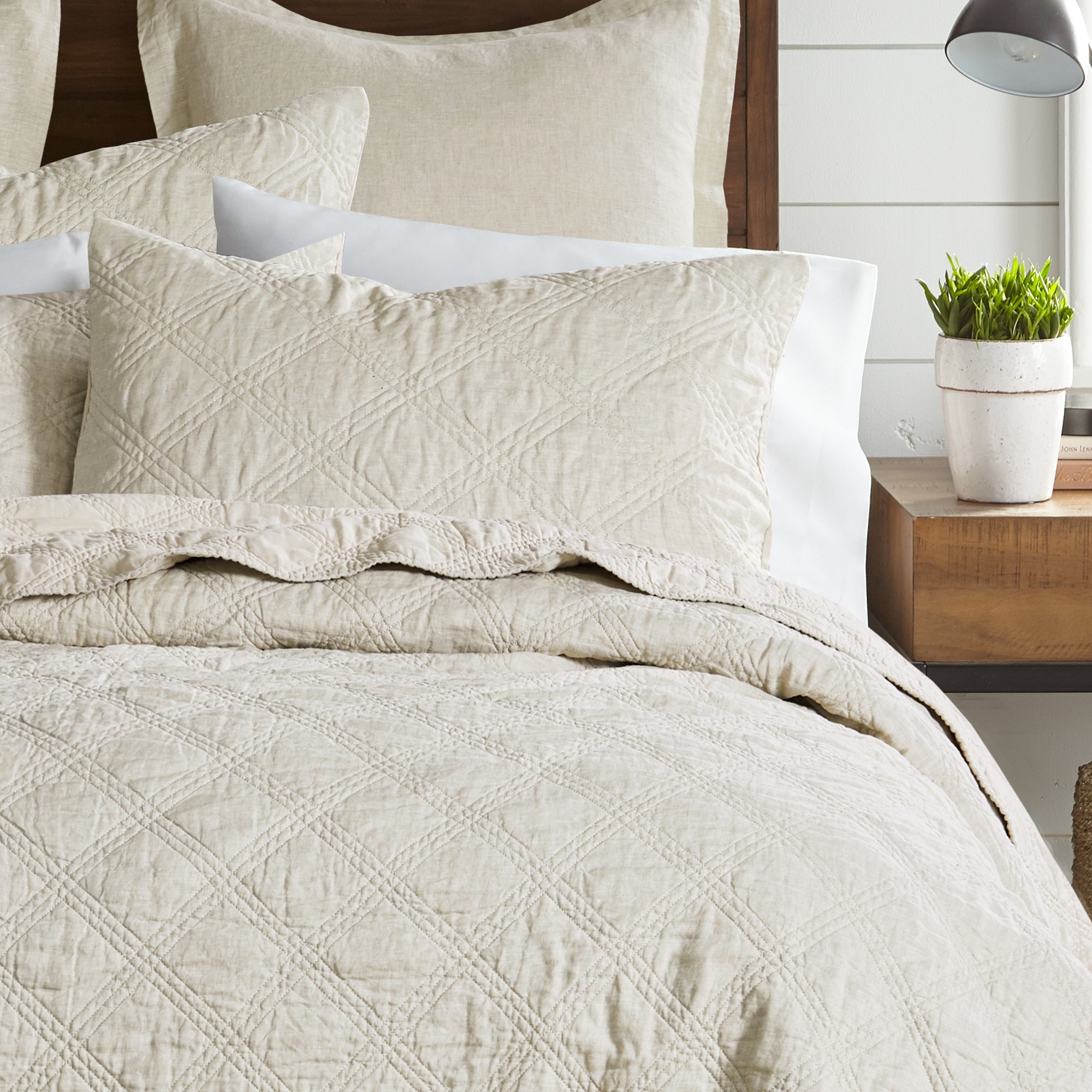 Levtex Home Washed Linen Quilt Quilts