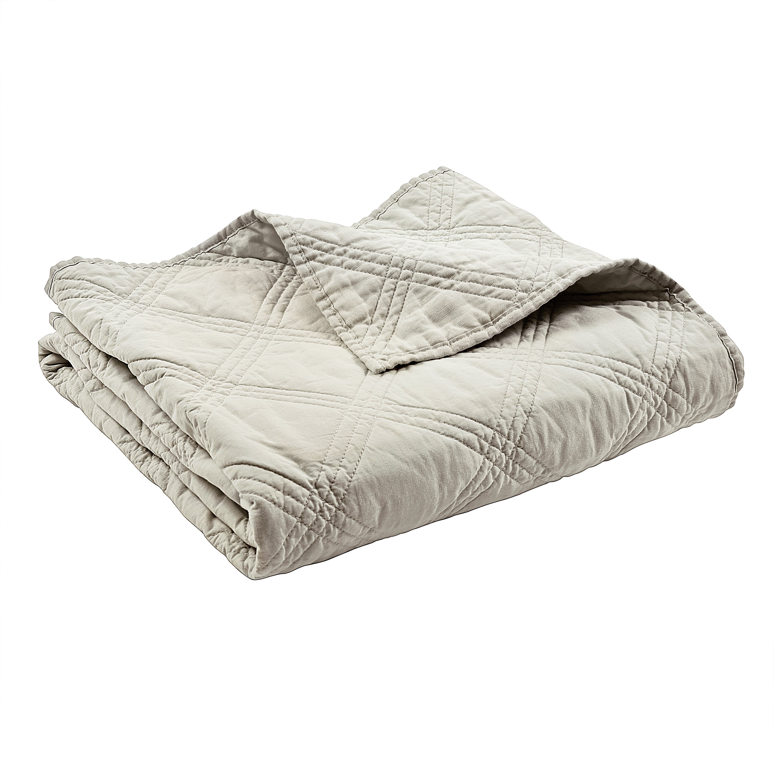 Levtex Home Washed Linen Quilted Throw Throws