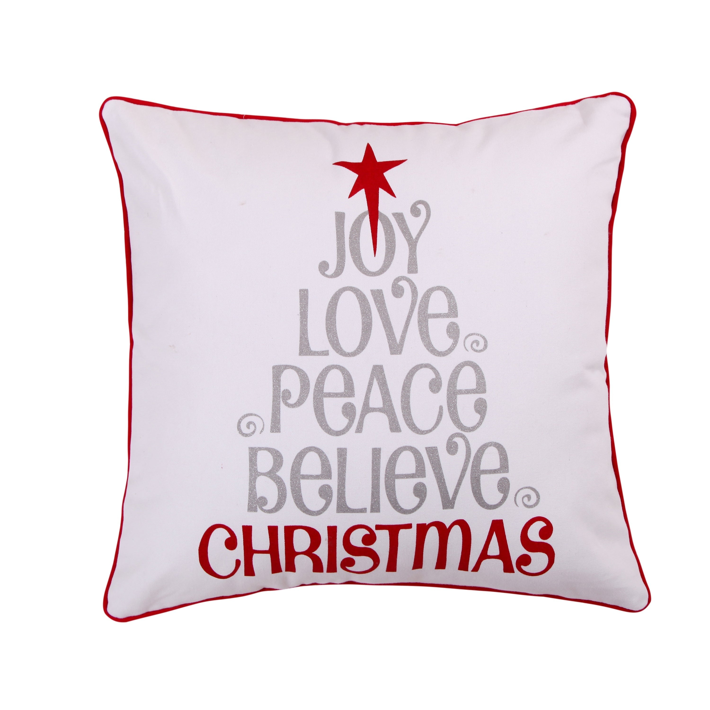 Levtex Home Silent Night Love Joy Peace Pillow Decorative Pillows