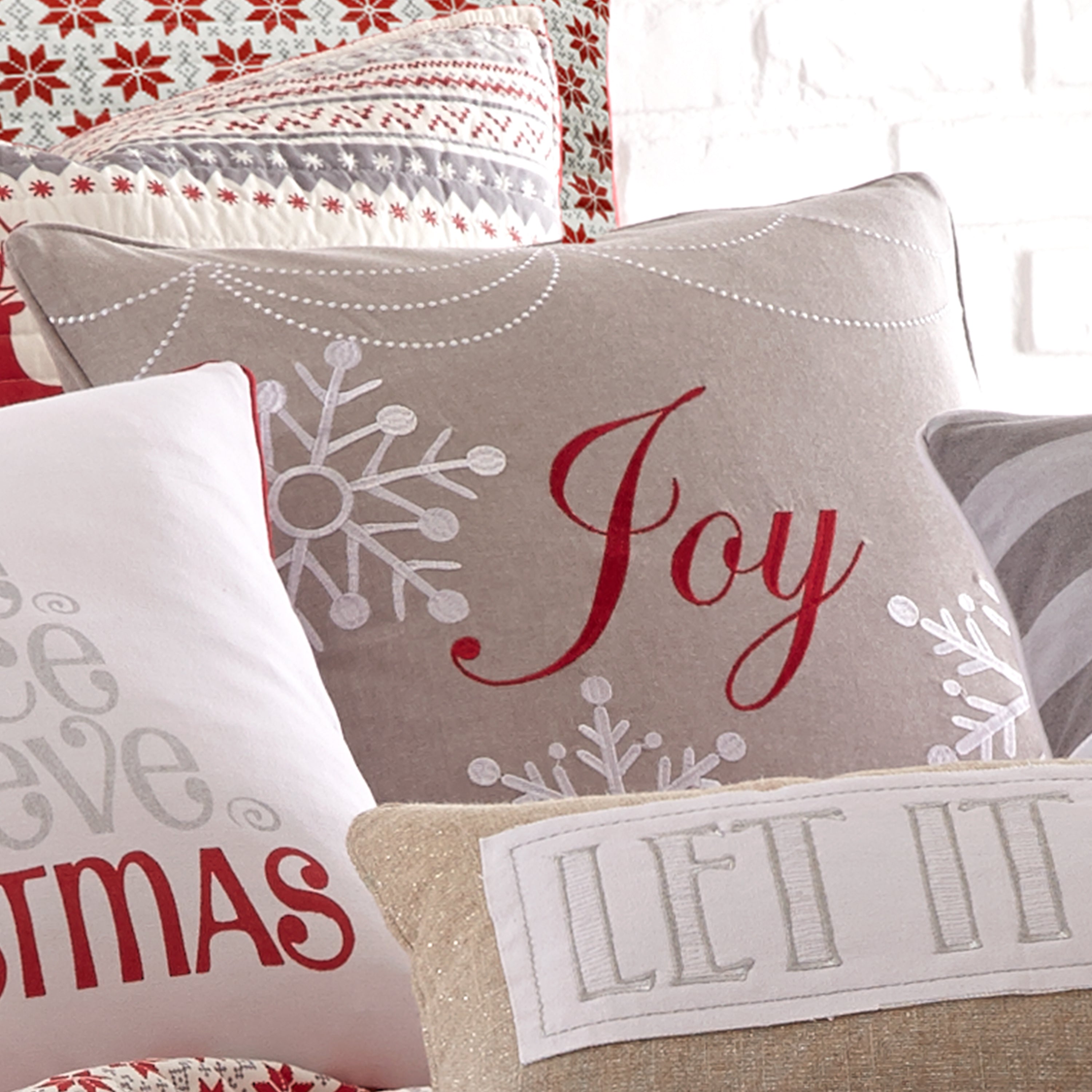 Levtex Home Silent Night Joy Pillow Decorative Pillows