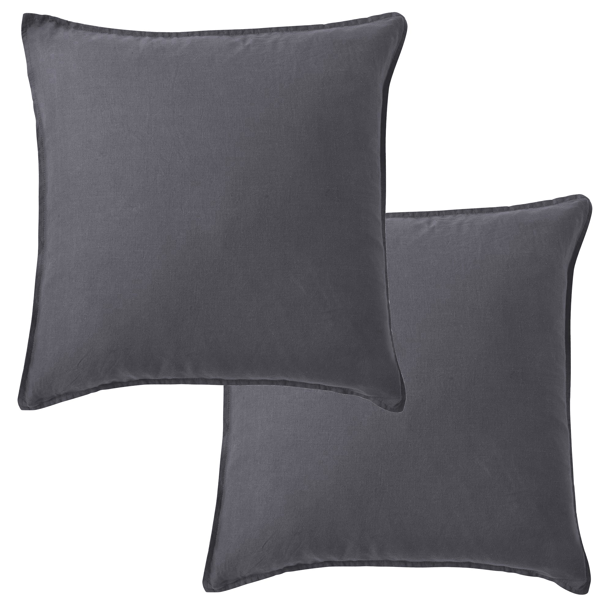 Levtex Home Washed Linen Square Pillow Cover- Set of 2 Decorative Pillows