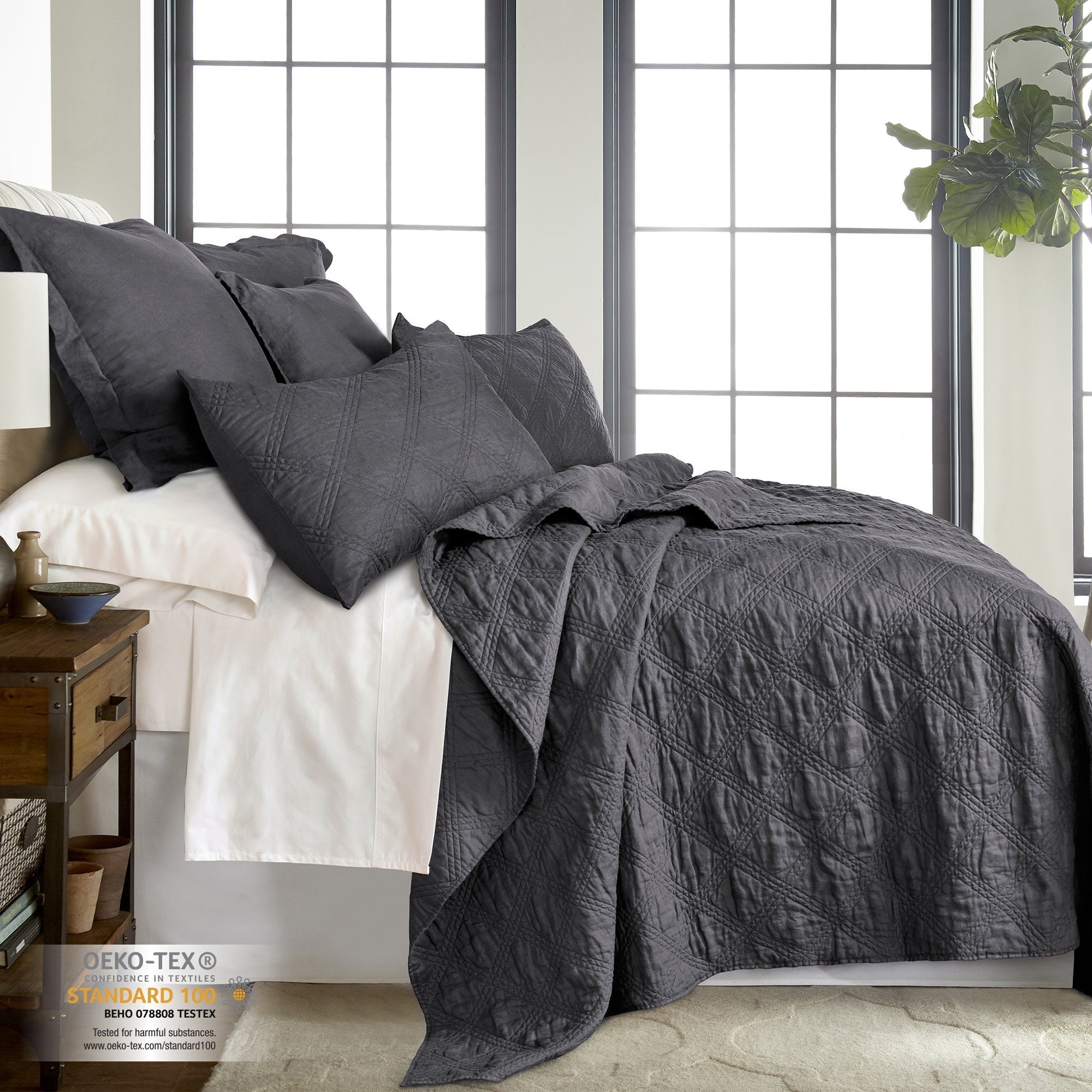 Levtex Home Washed Linen Quilt Quilts