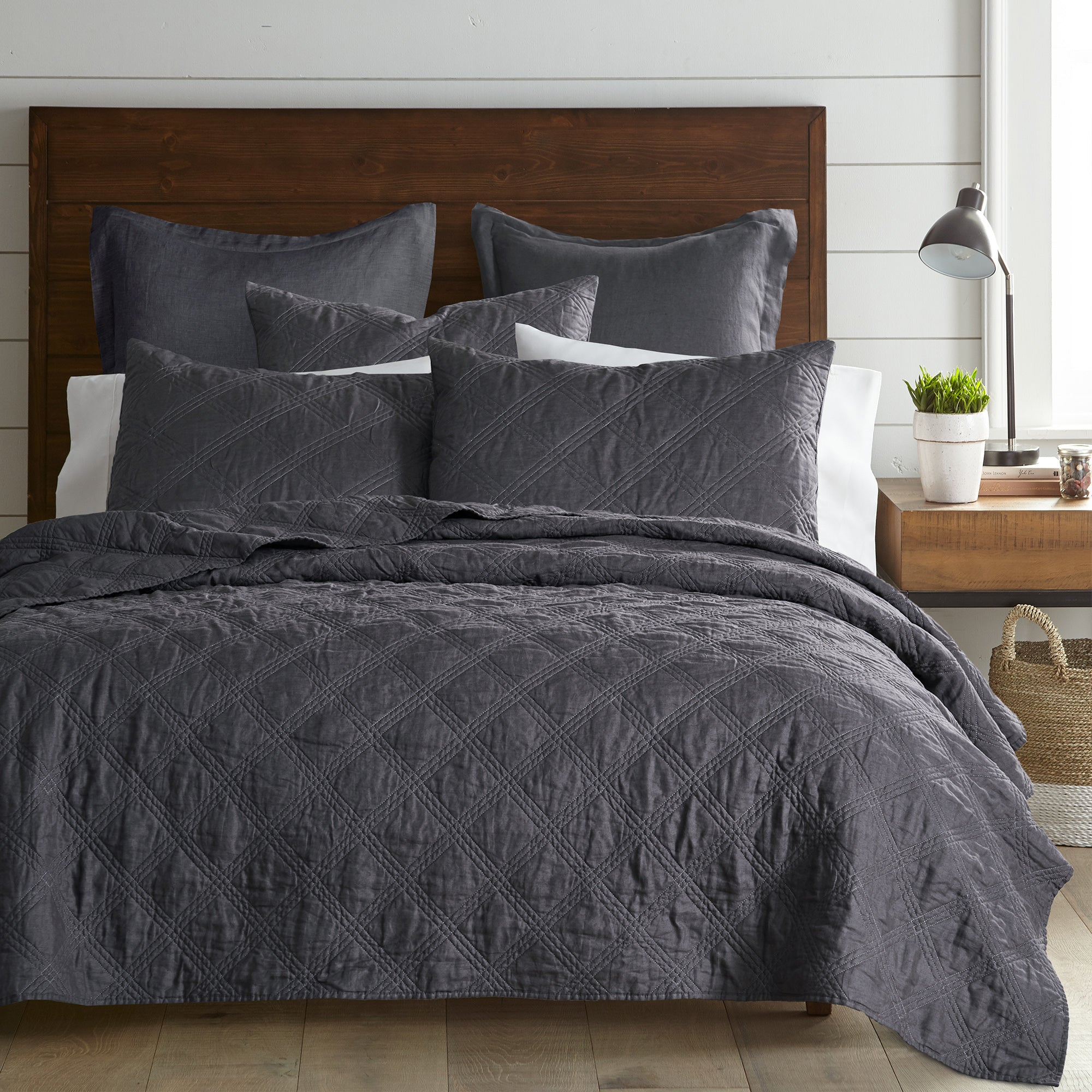 Levtex Home Washed Linen Quilt Quilts