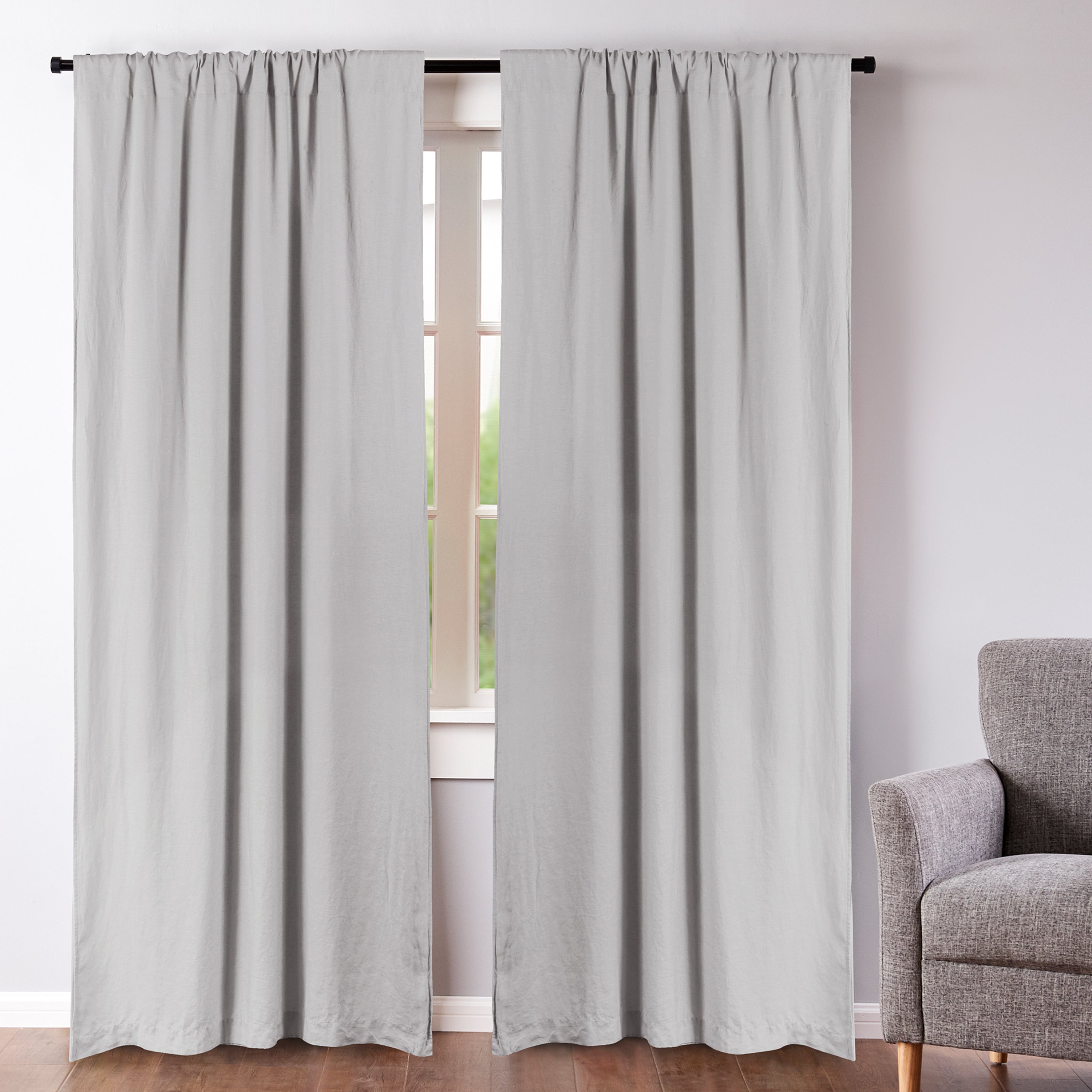 Levtex Home Washed Linen Drape Panel - Set of 2 Drapes