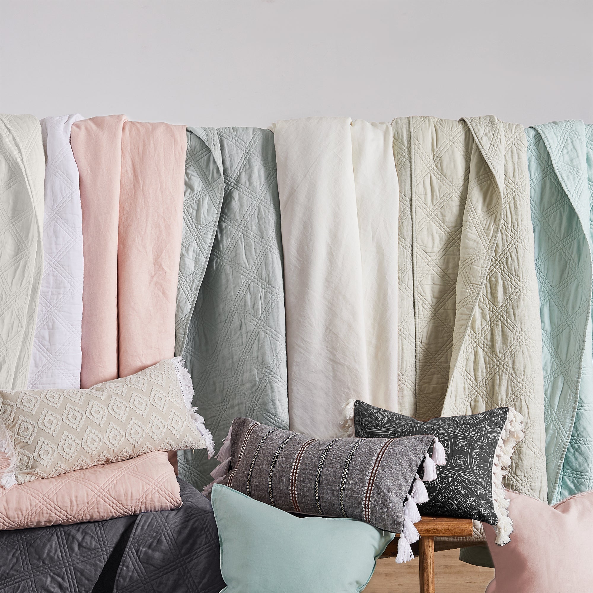 Levtex Home Washed Linen Quilt Quilts