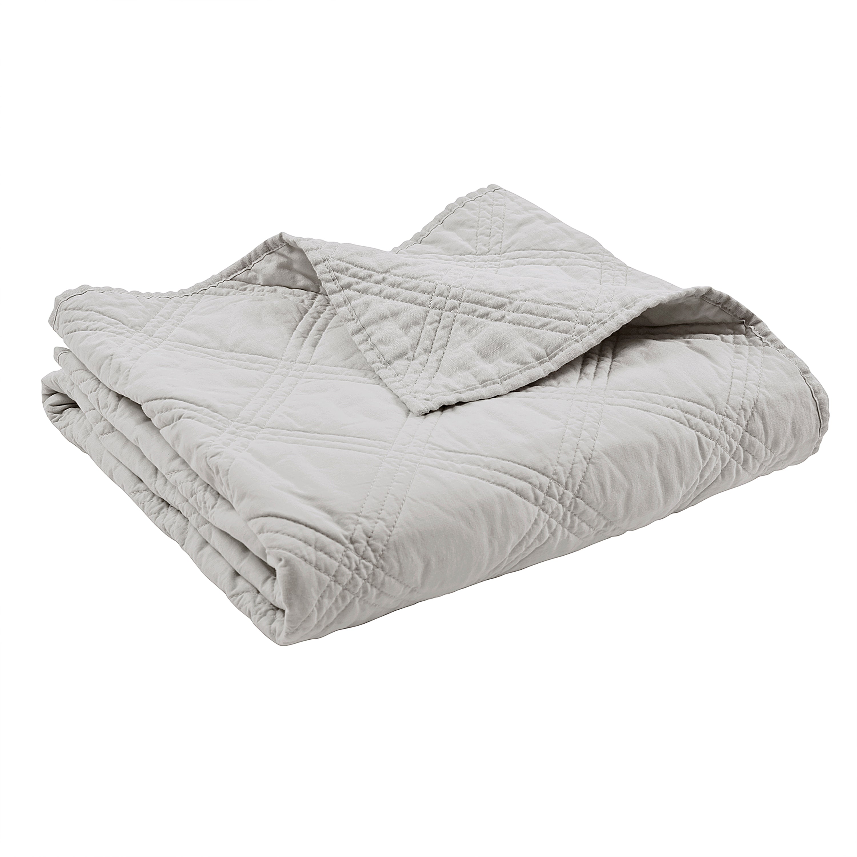Levtex Home Washed Linen Quilted Throw Throws