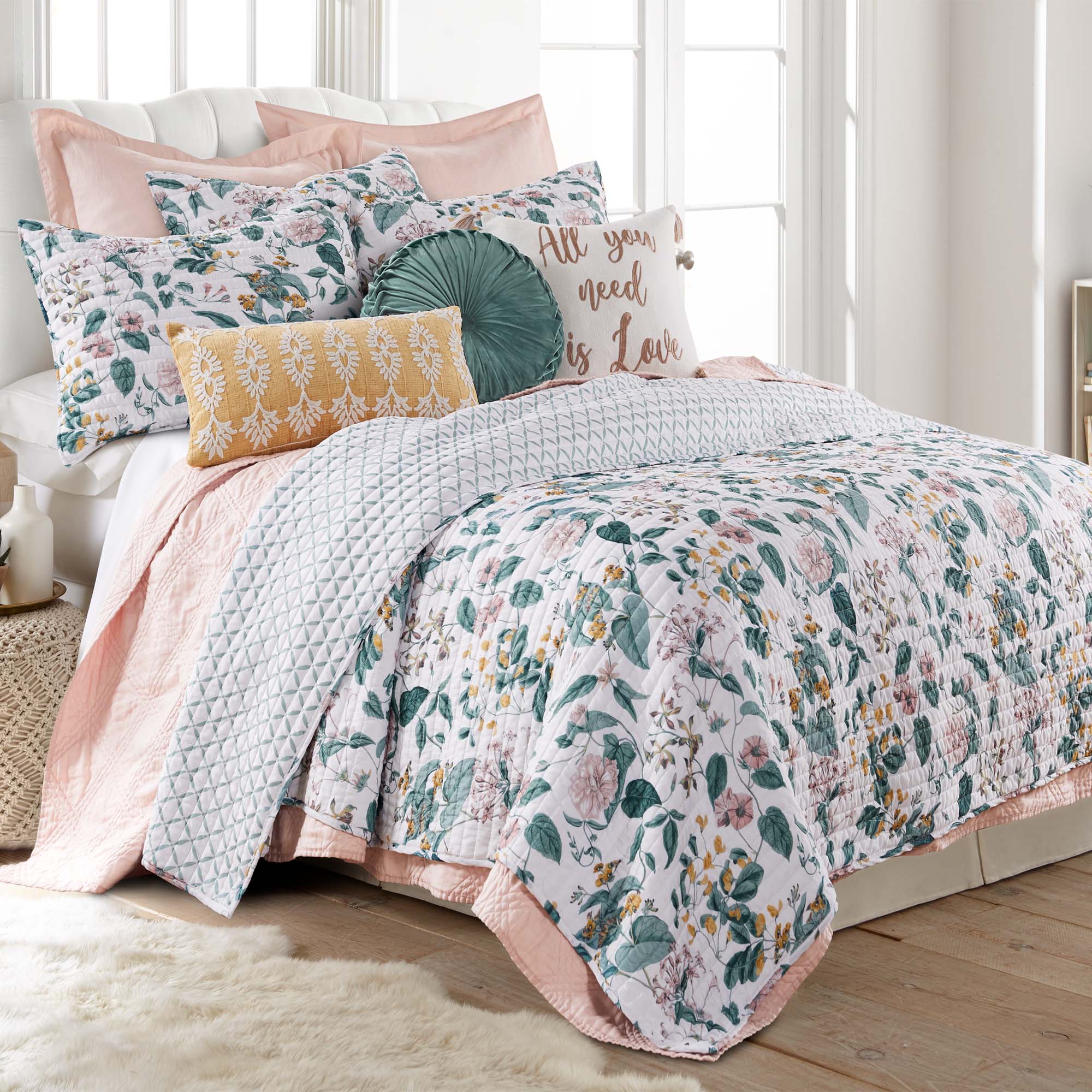 Levtex Home Washed Linen Quilt Quilts