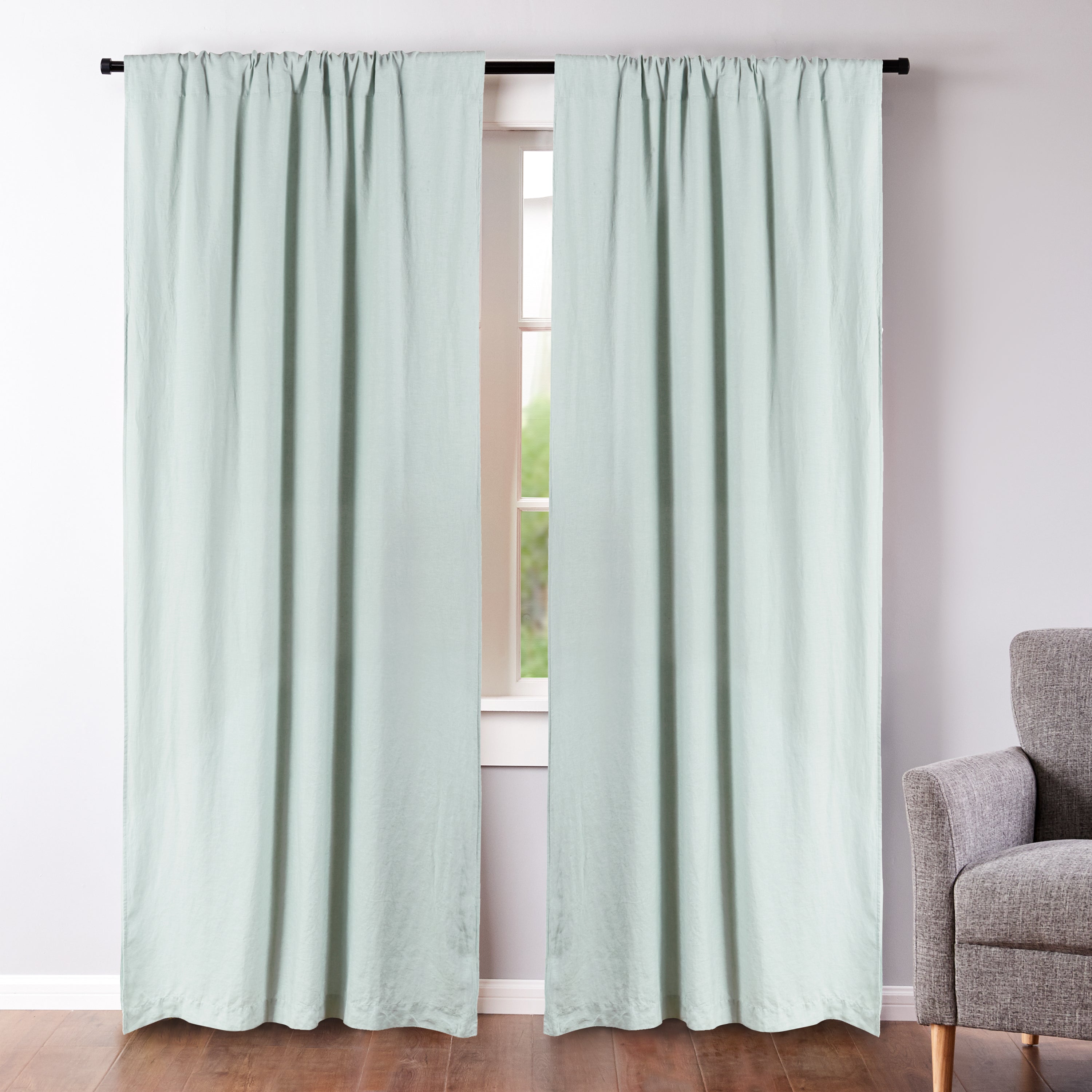 Levtex Home Washed Linen Drape Panel - Set of 2 Drapes