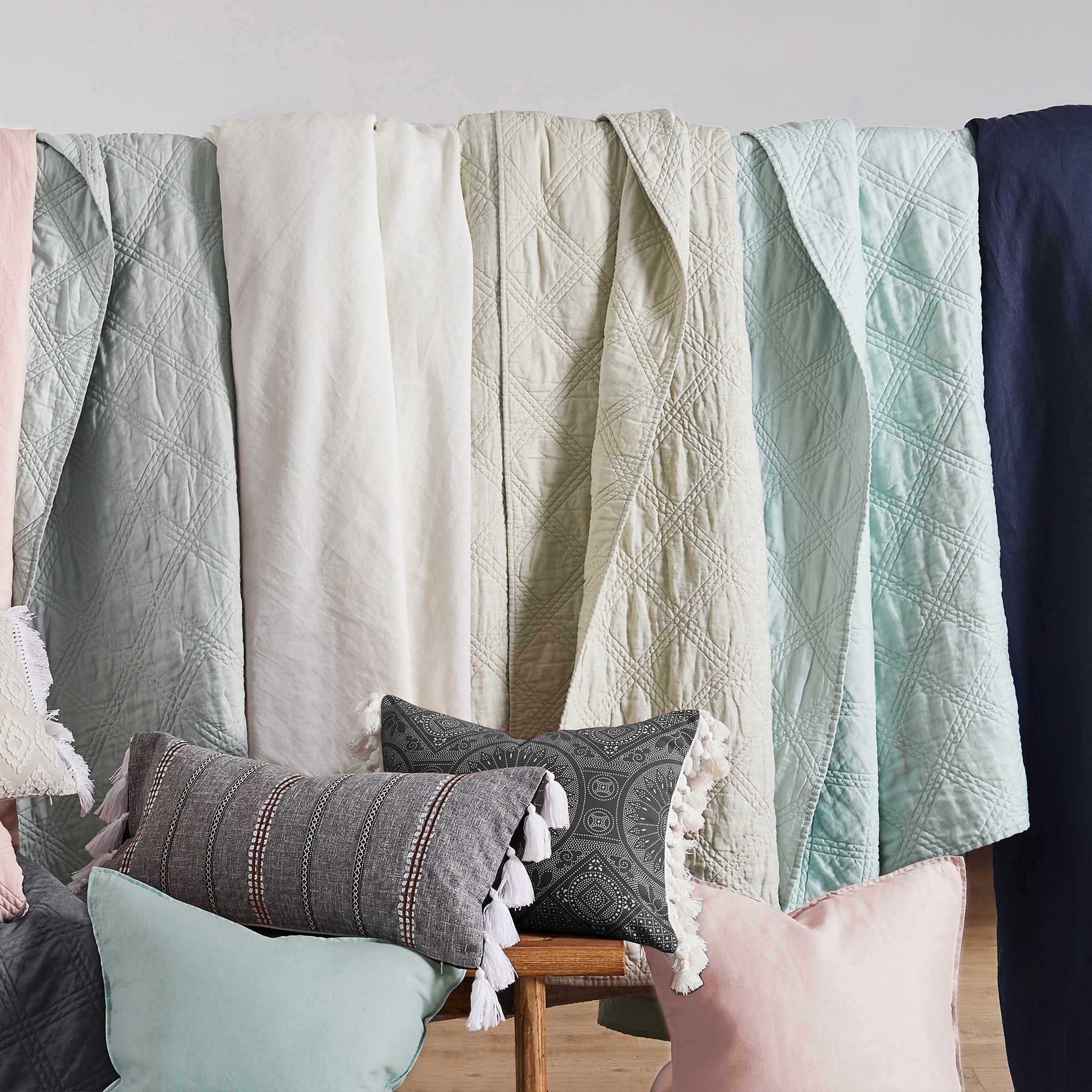Levtex Home Washed Linen Quilt Quilts