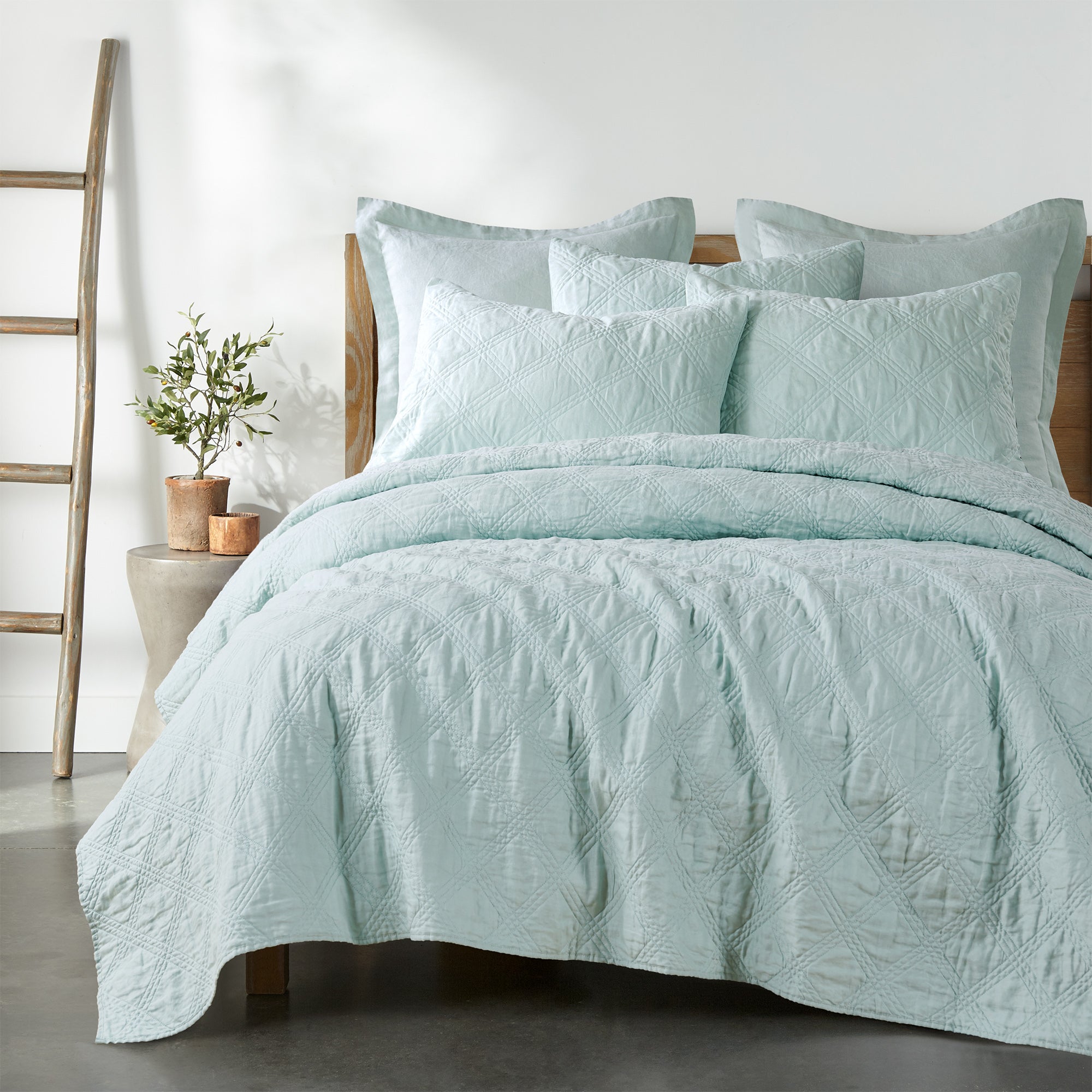 Levtex Home Washed Linen Quilt Quilts