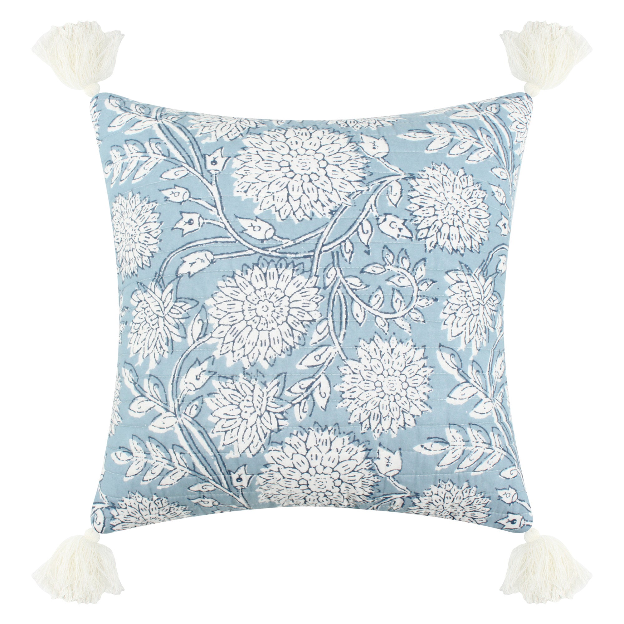Levtex Home Adare Blue Tassel Pillow Decorative Pillows