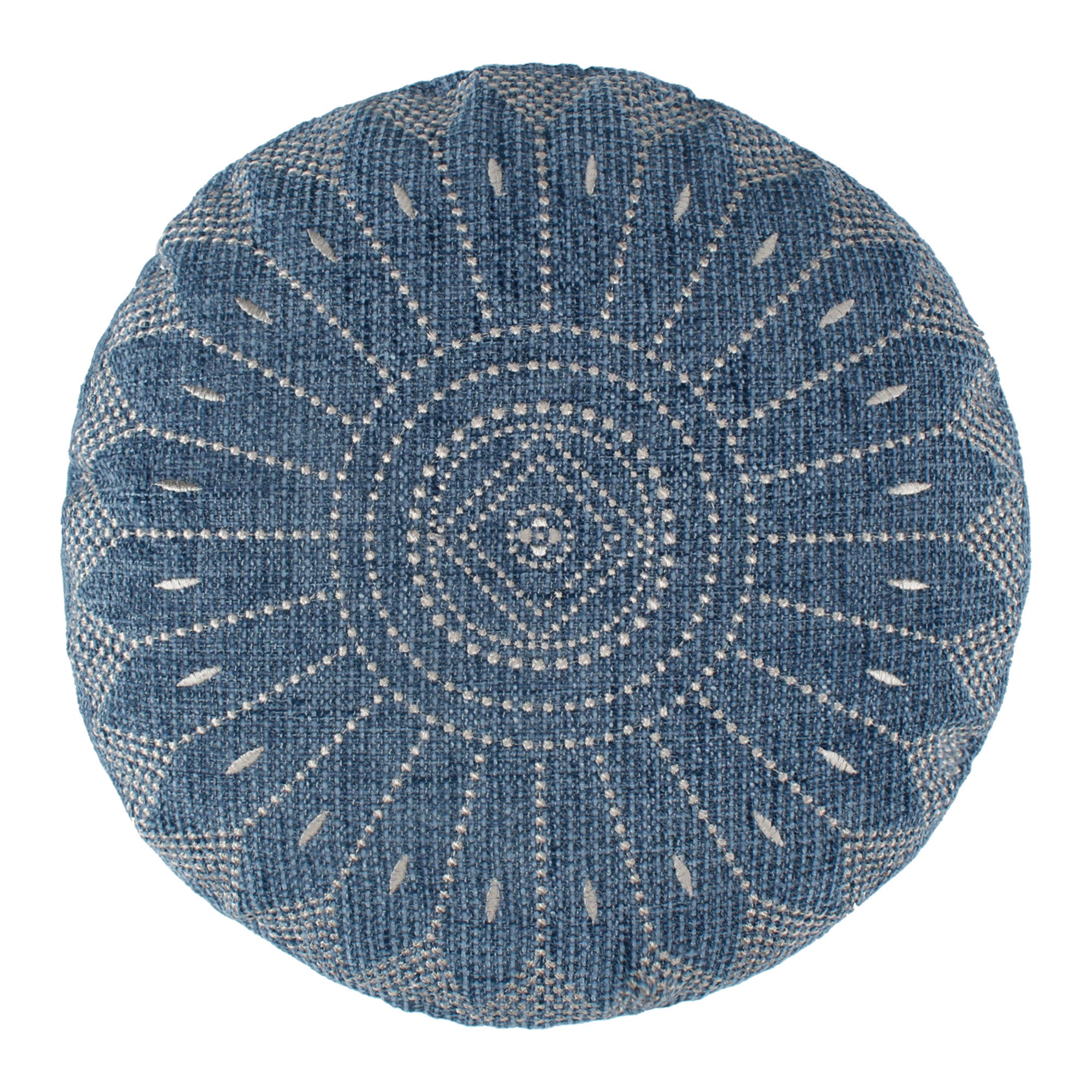 Levtex Home Adare Blue Round Pillow Decorative Pillows