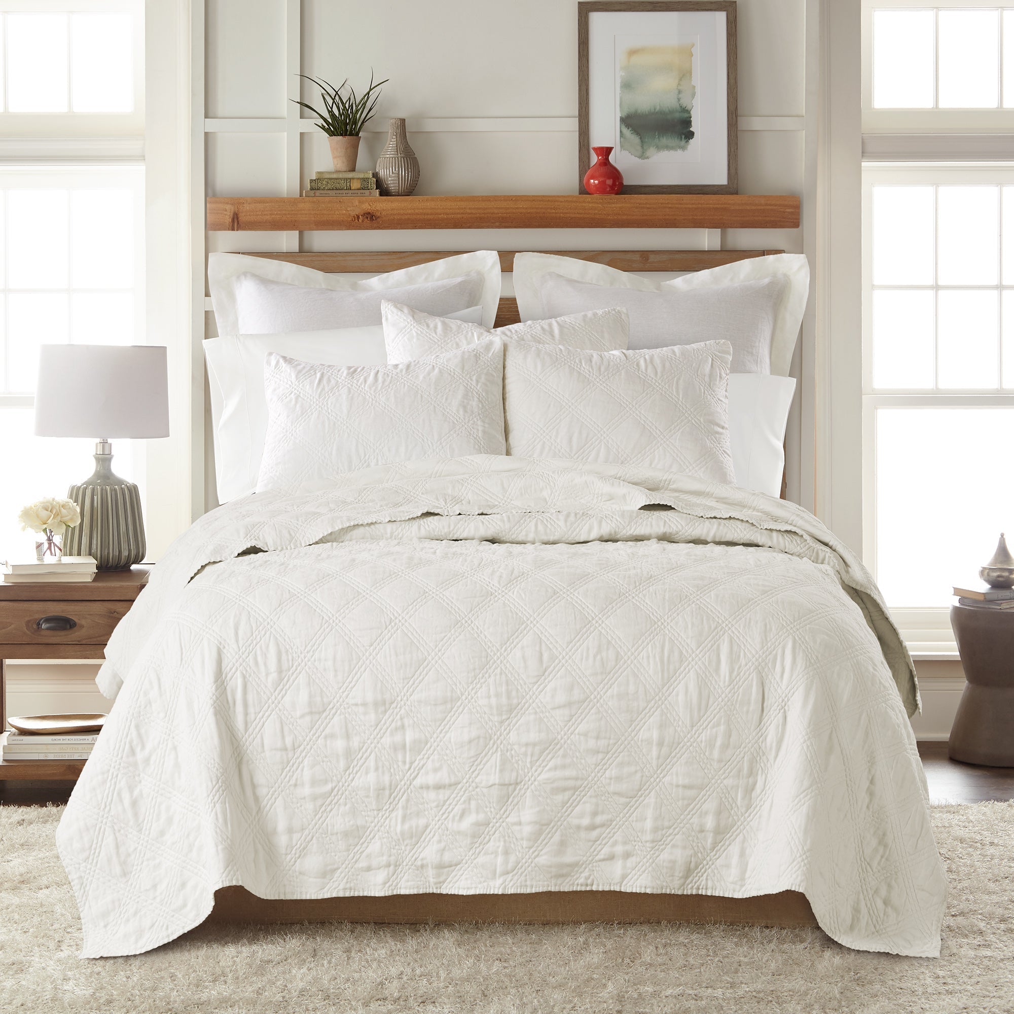Levtex Home Washed Linen Quilt Quilts