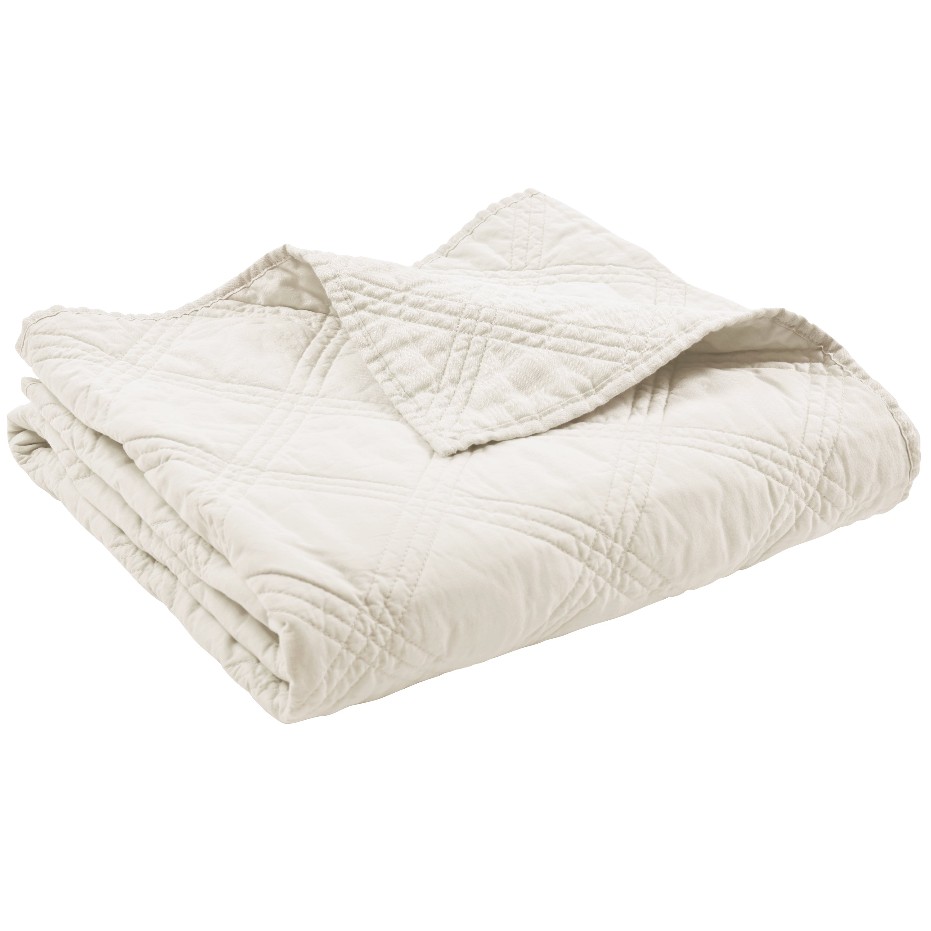Levtex Home Washed Linen Quilted Throw Throws