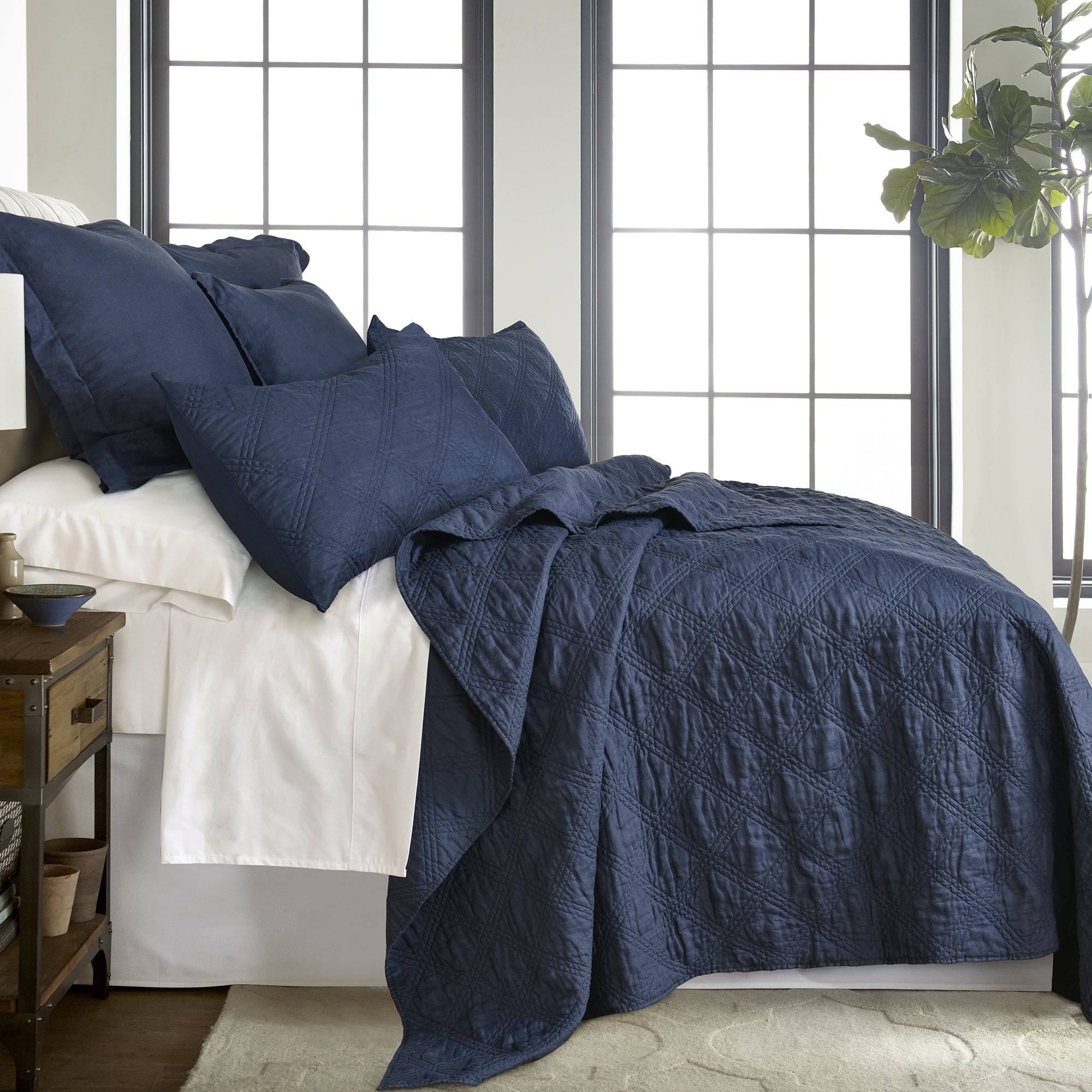 Levtex Home Washed Linen Quilt Quilts