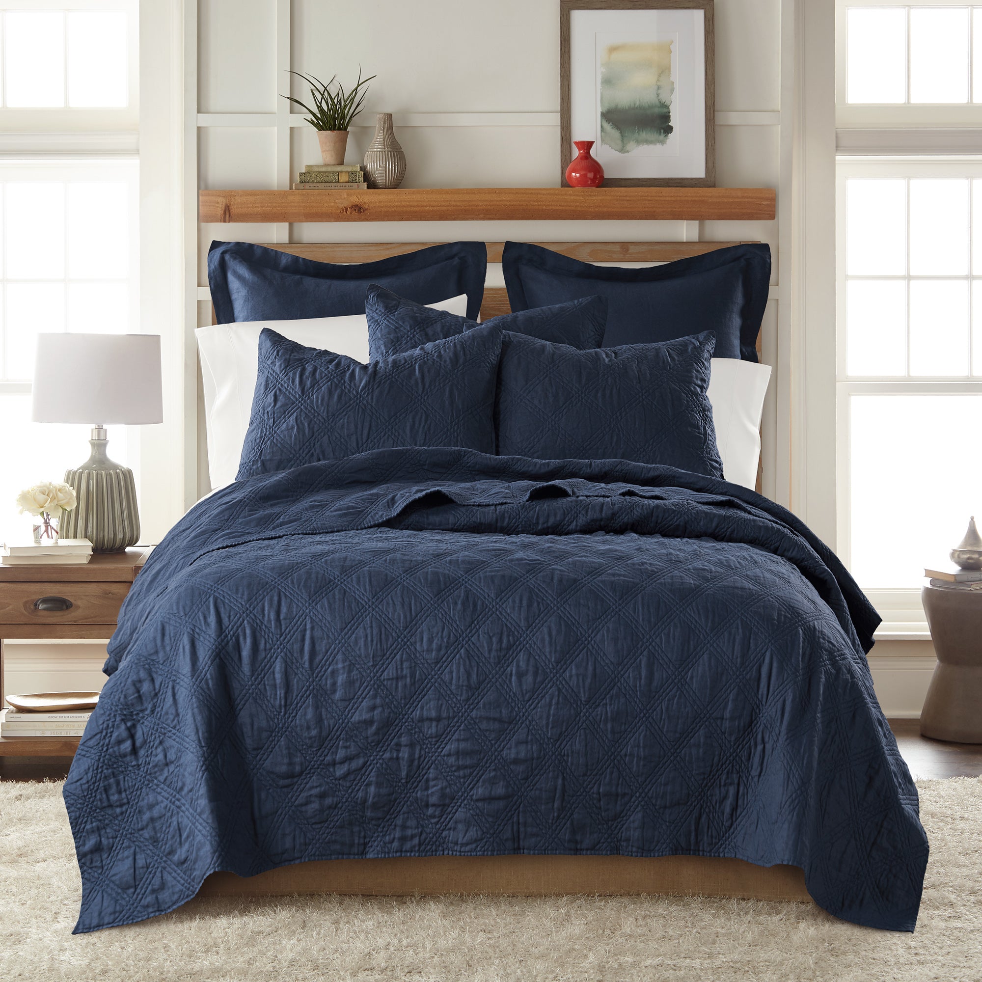 Levtex Home Washed Linen Quilt Quilts