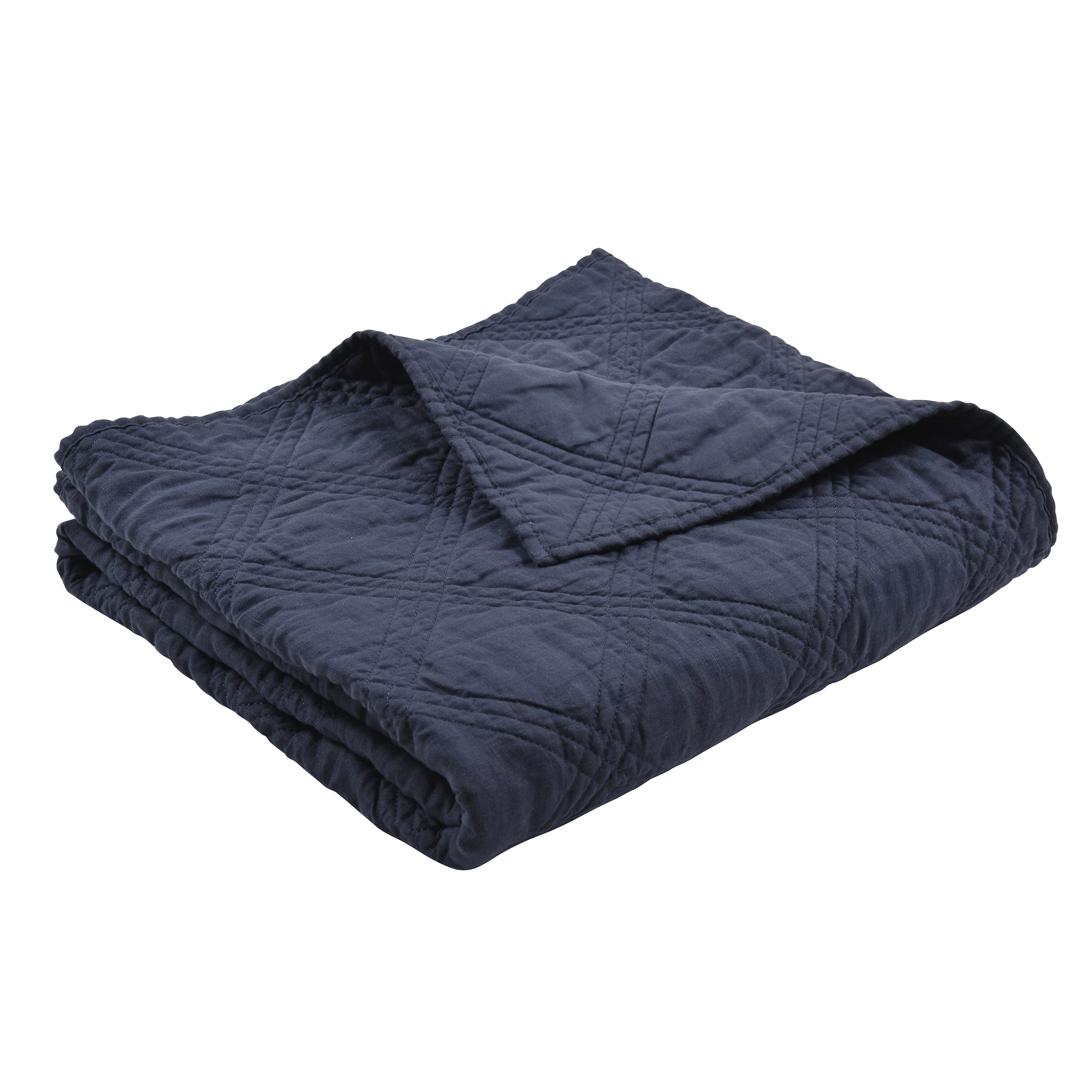 Levtex Home Washed Linen Quilted Throw Throws