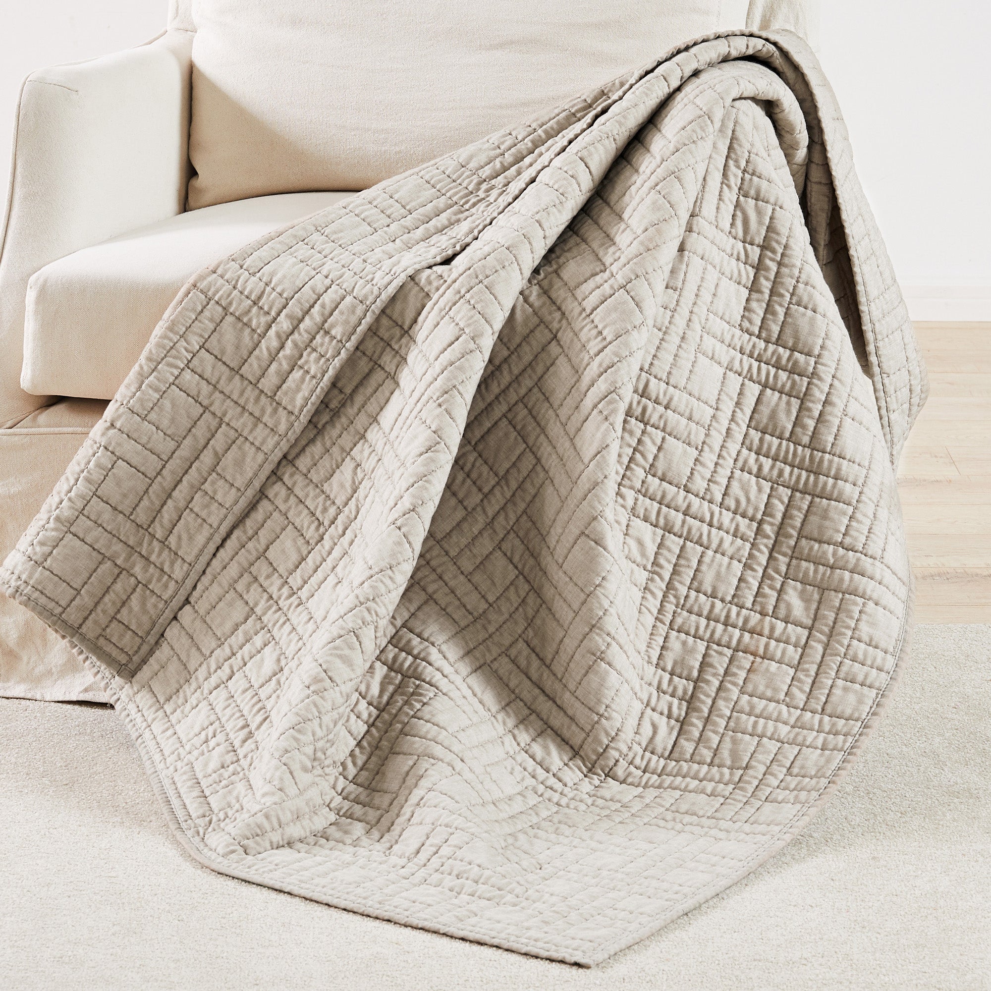 Levtex Home Melange Stitch Quilted Throw Throws