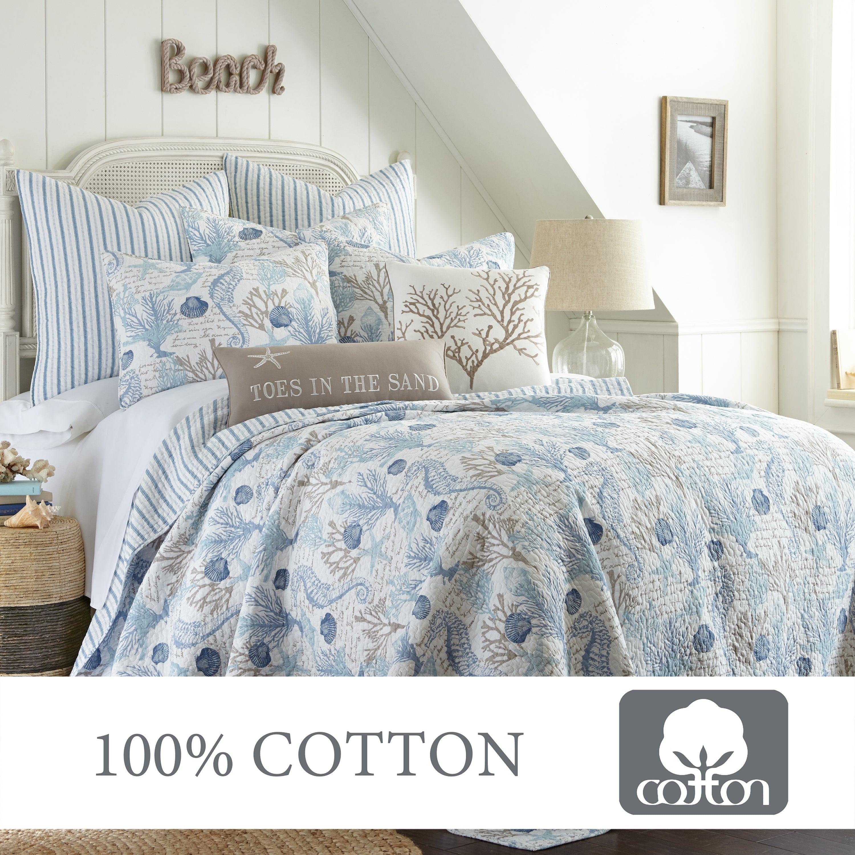 Levtex Home Galapagos Blue Quilt Set Quilts