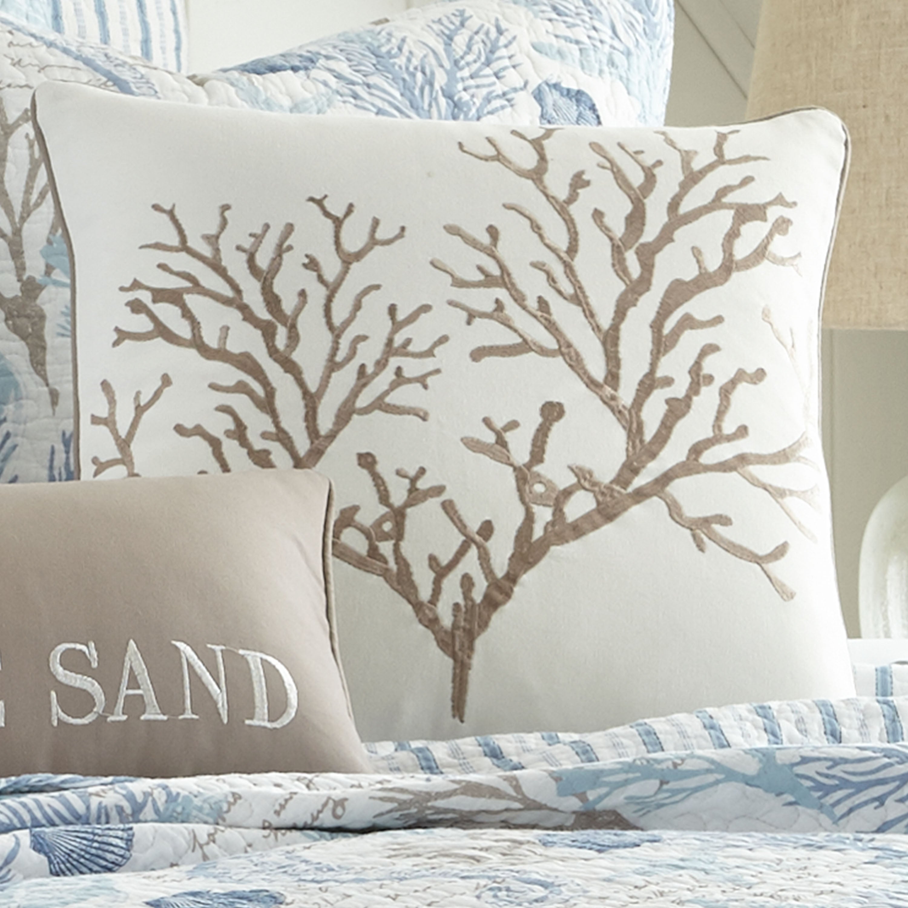 Levtex Home Galapagos Coral Pillow Decorative Pillows