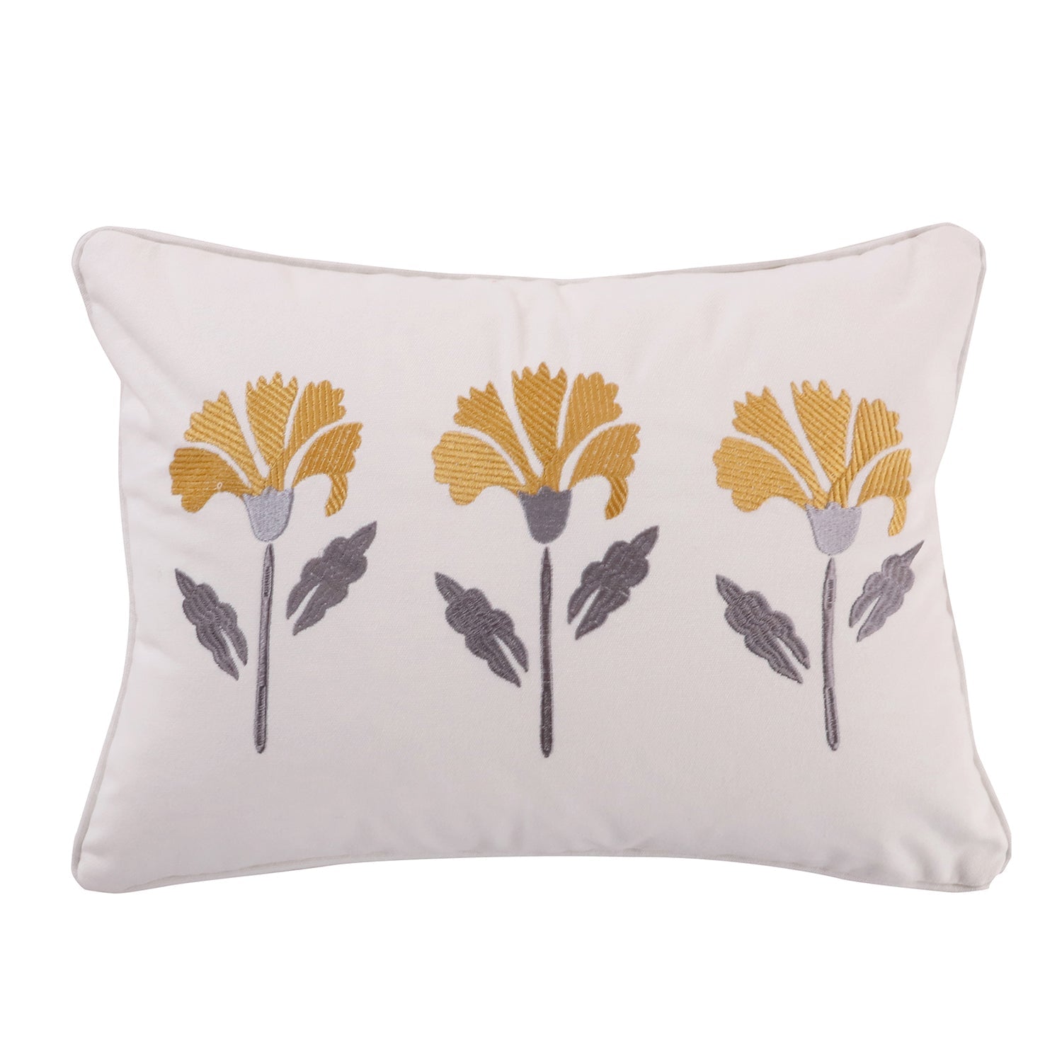 Levtex Home St. Claire Embroidered Flower Pillow Decorative Pillows