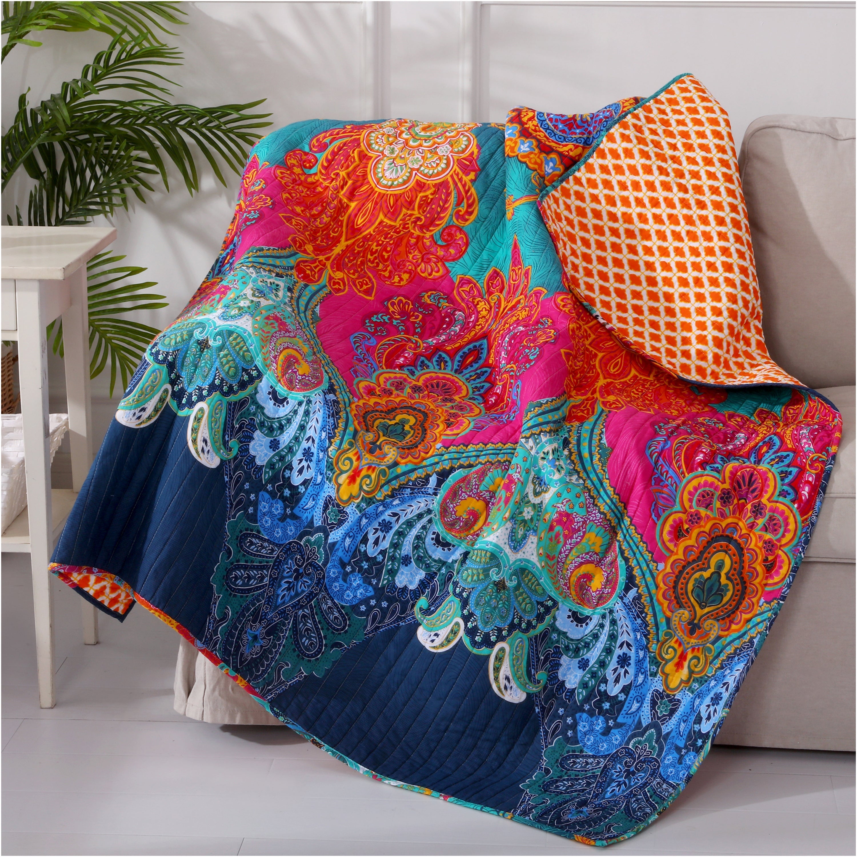 Levtex Home Mackenzie Quilted Throw Throws