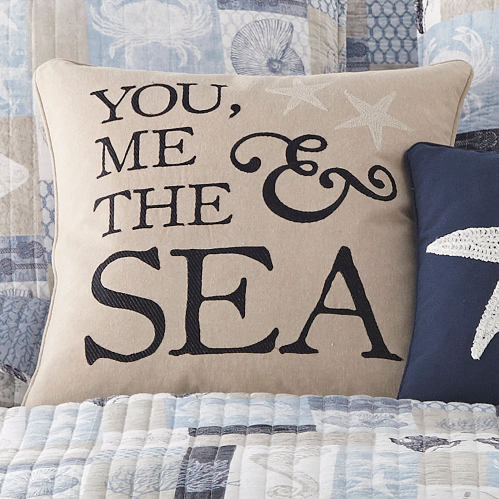 Levtex Home Cerralvo You Me Sea Pillow Decorative Pillows