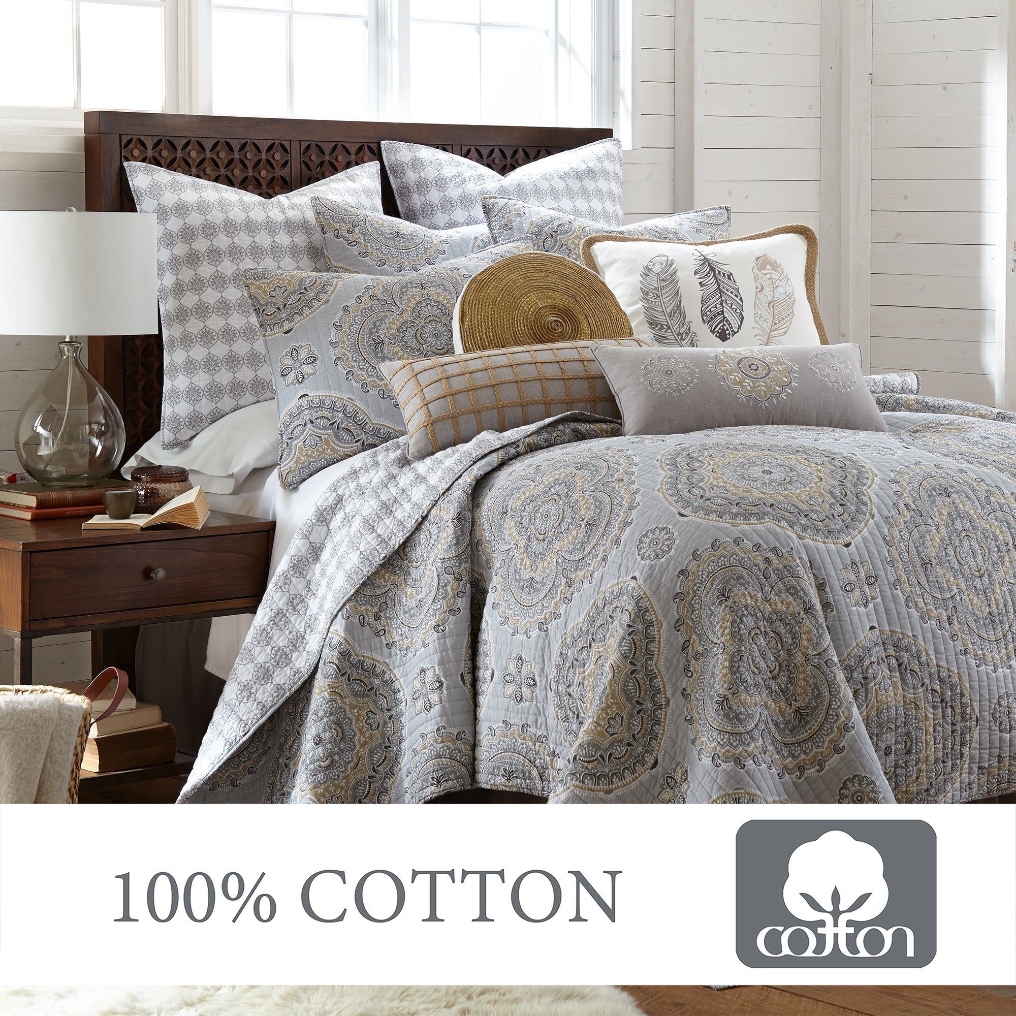 Levtex Home Solano Neutral Quilt Set Quilts