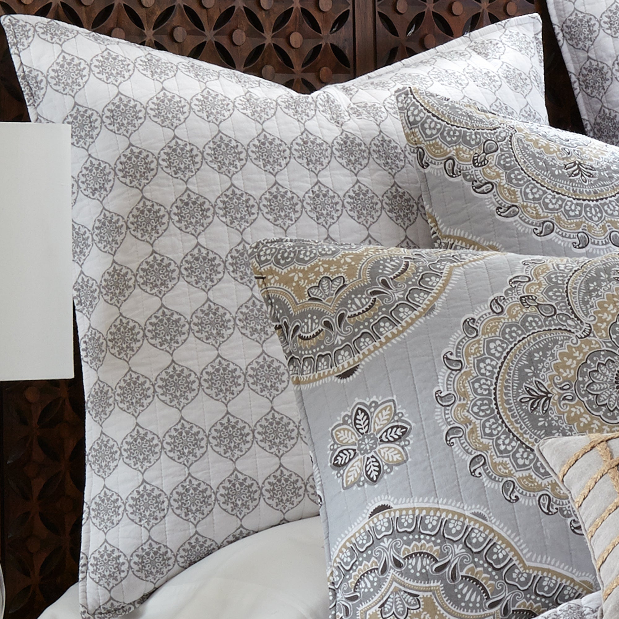Levtex Home Solano Neutral Euro Shams Set of 2 Euro Shams