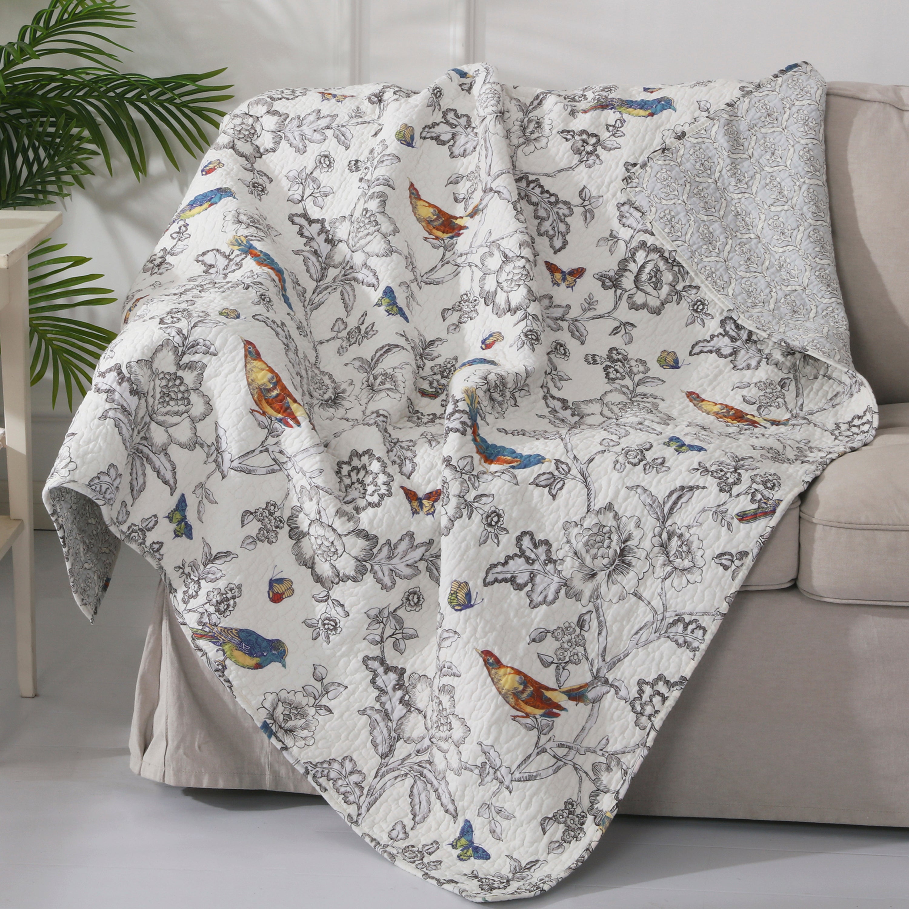 Levtex Home Mockingbird Quilted Throw Throws