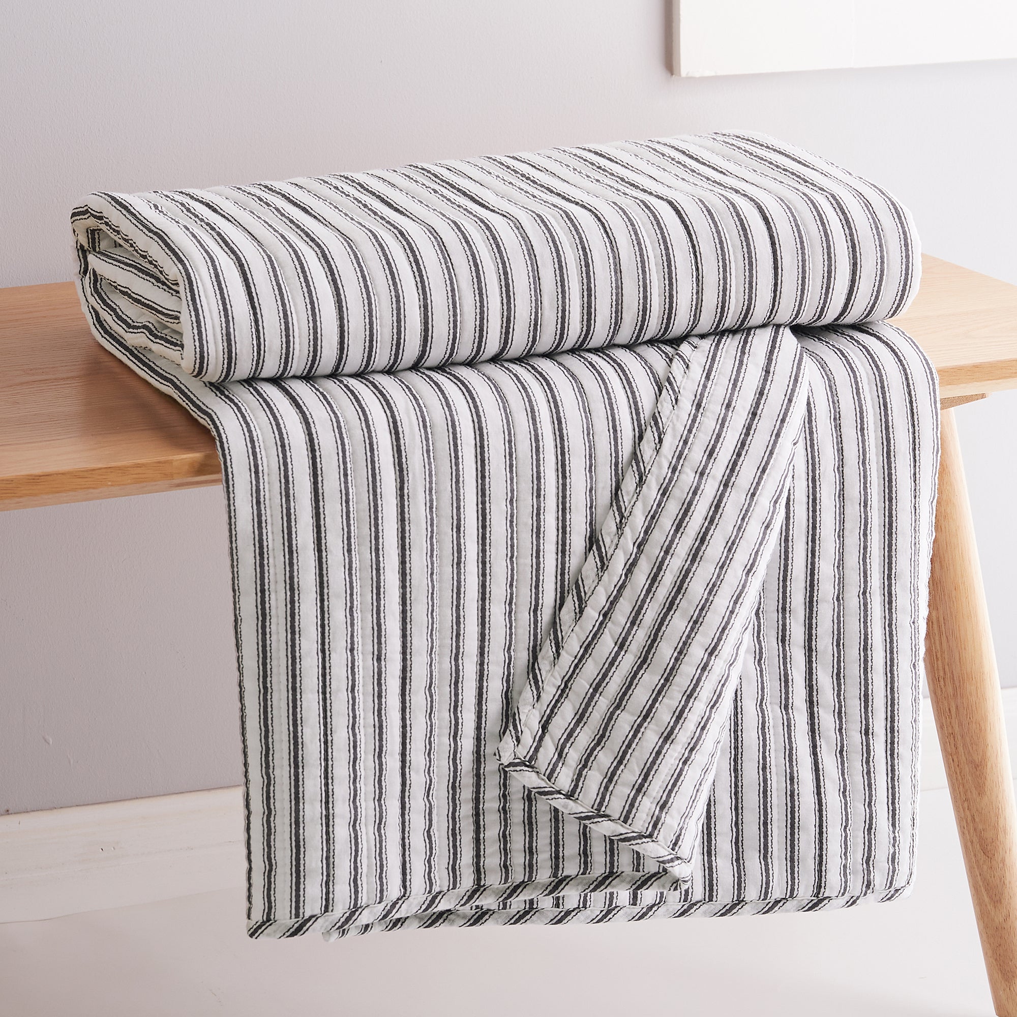 Levtex Home Tobago Stripe Quilted Throw Throws