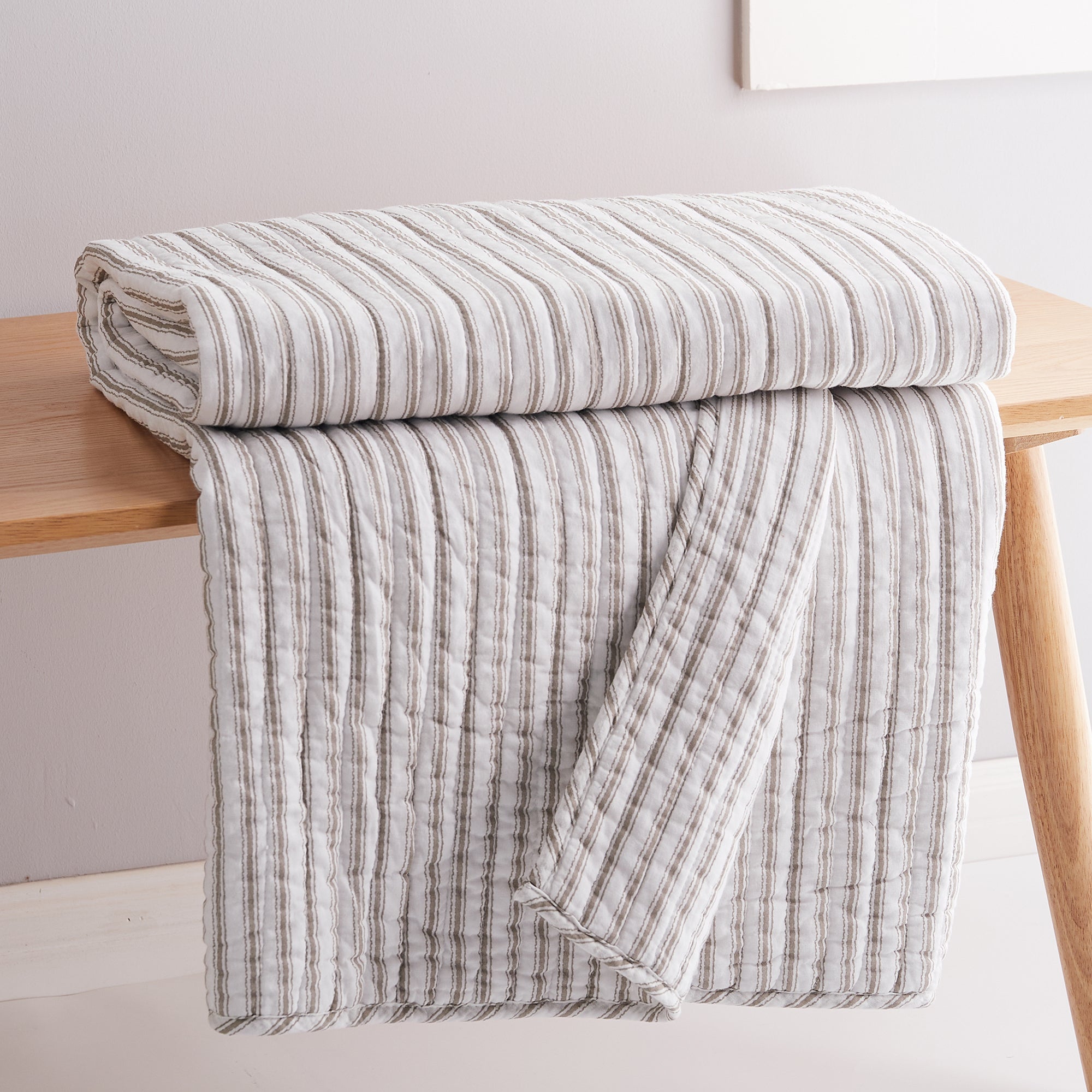 Levtex Home Tobago Stripe Quilted Throw Throws