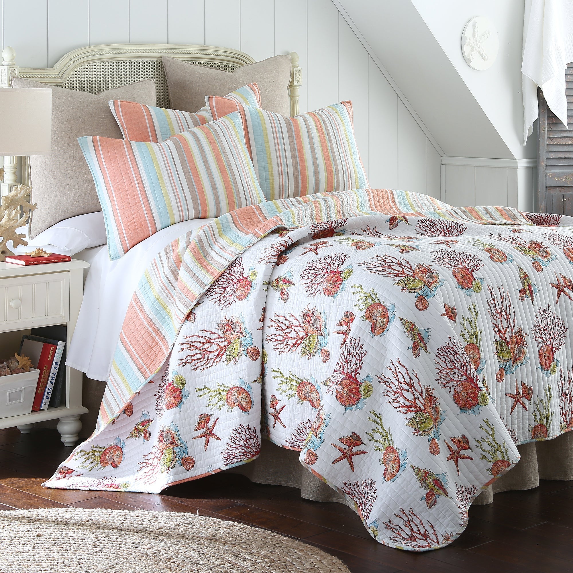 Levtex Home Brighton Coral Quilt Set Quilts