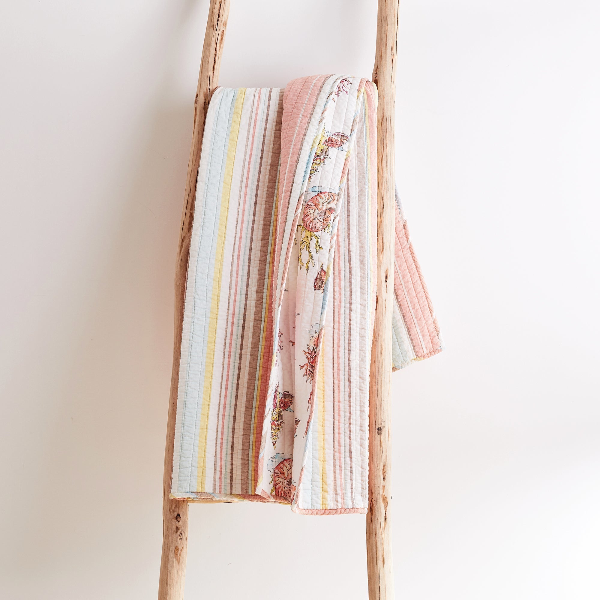 Levtex Home Brighton Coral Quilted Throw Throws